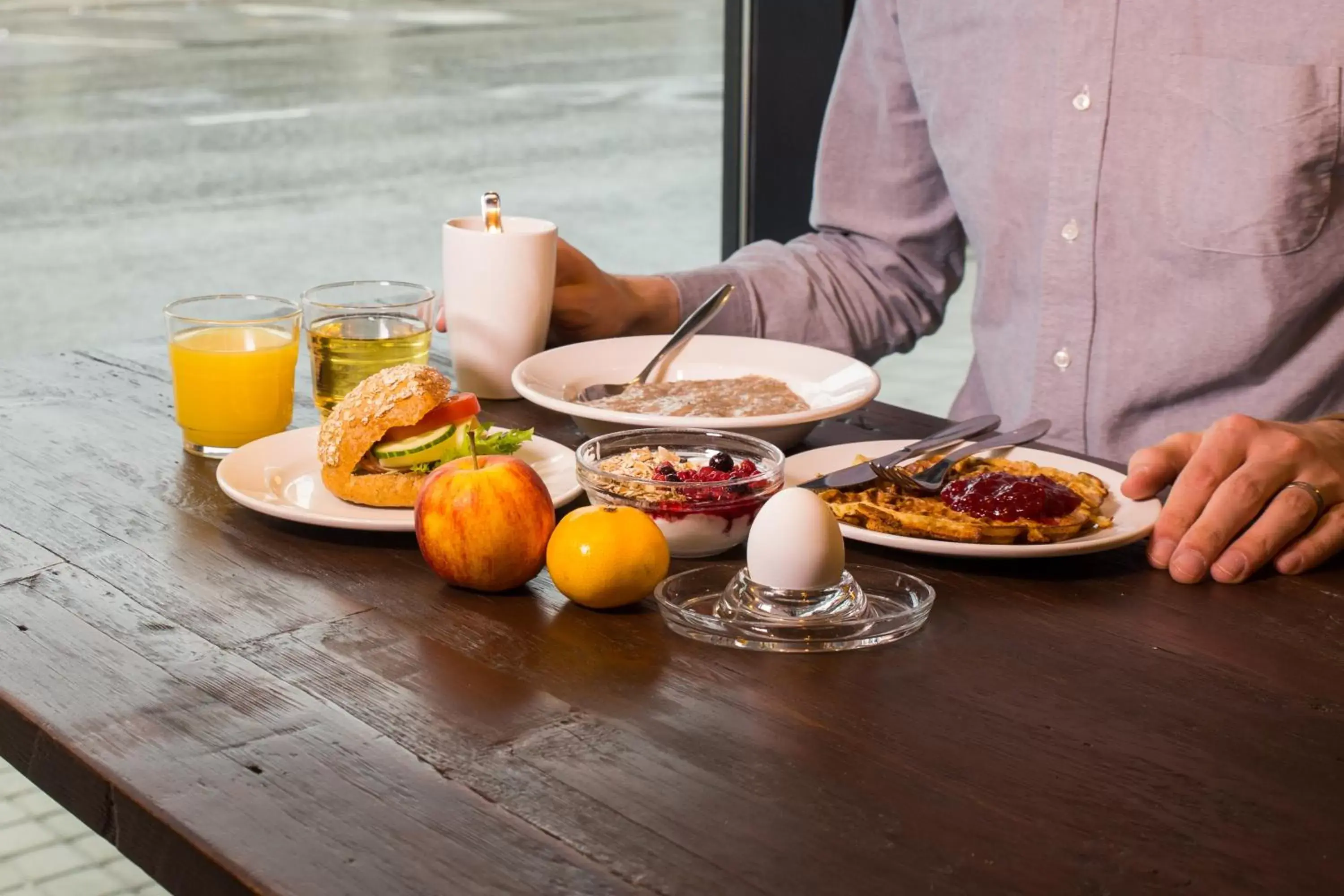 Buffet breakfast in GreenStar Hotel Joensuu