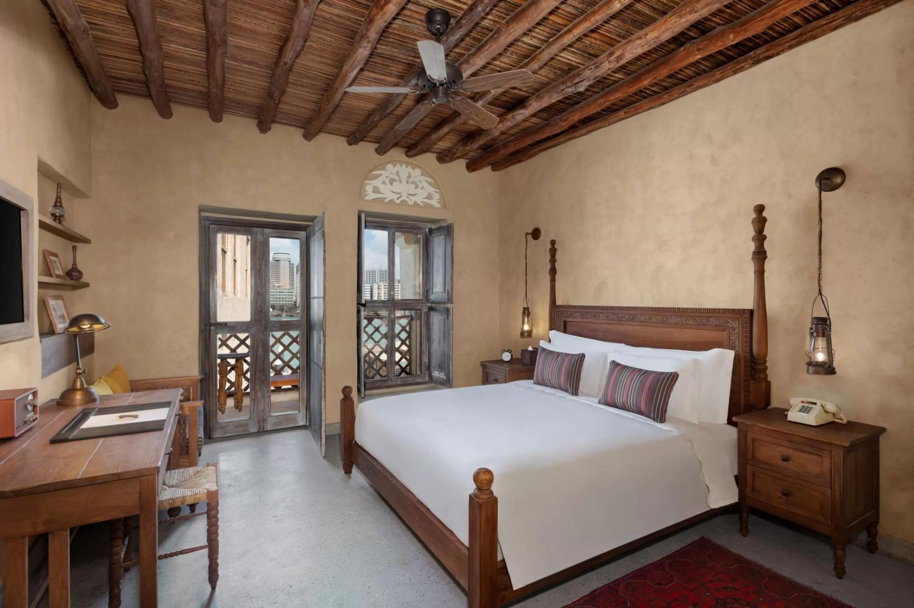 Bed in Al Seef Heritage Hotel Dubai, Curio Collection by Hilton