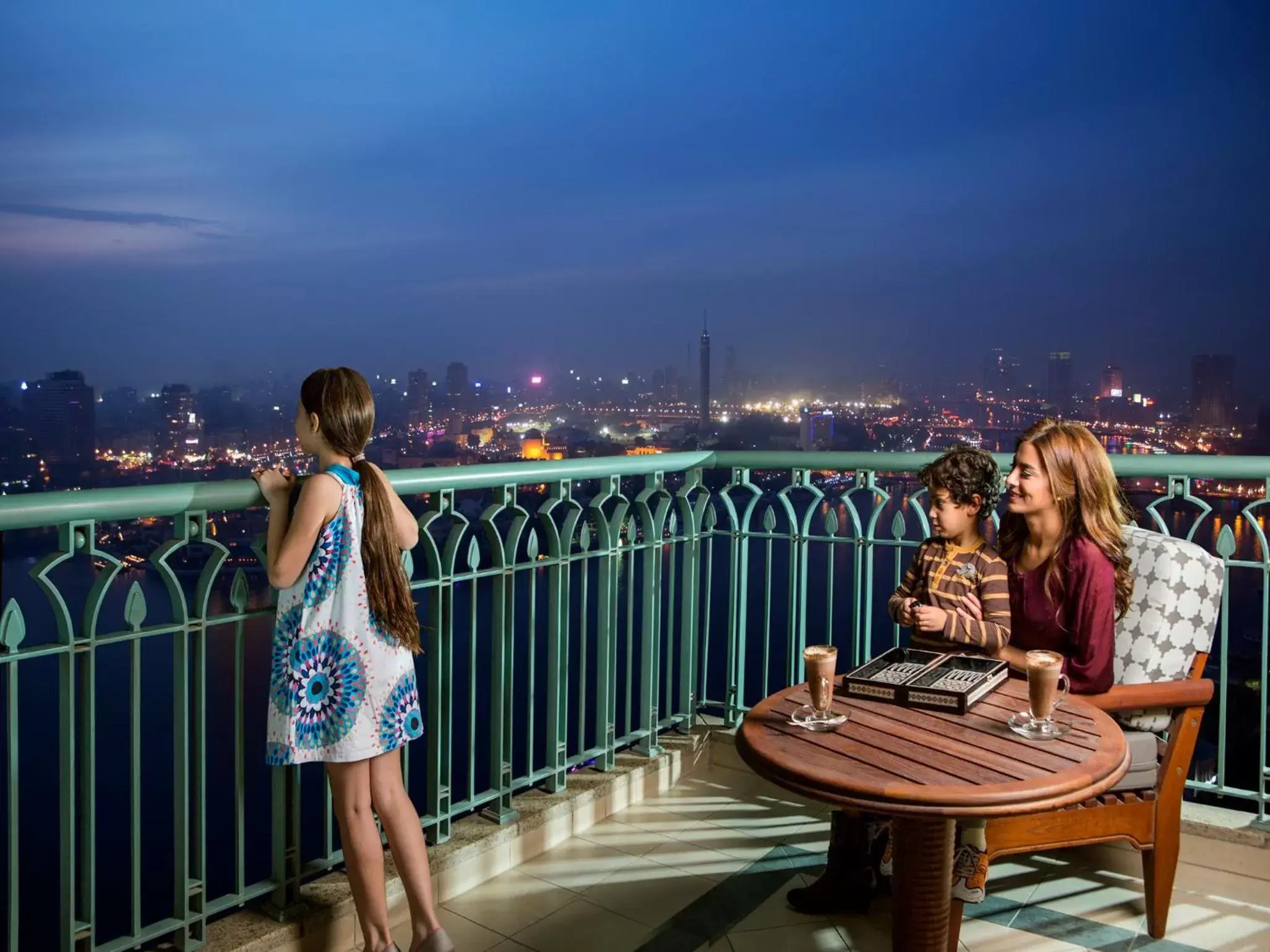 Night, Balcony/Terrace in Four Seasons Hotel Cairo at Nile Plaza