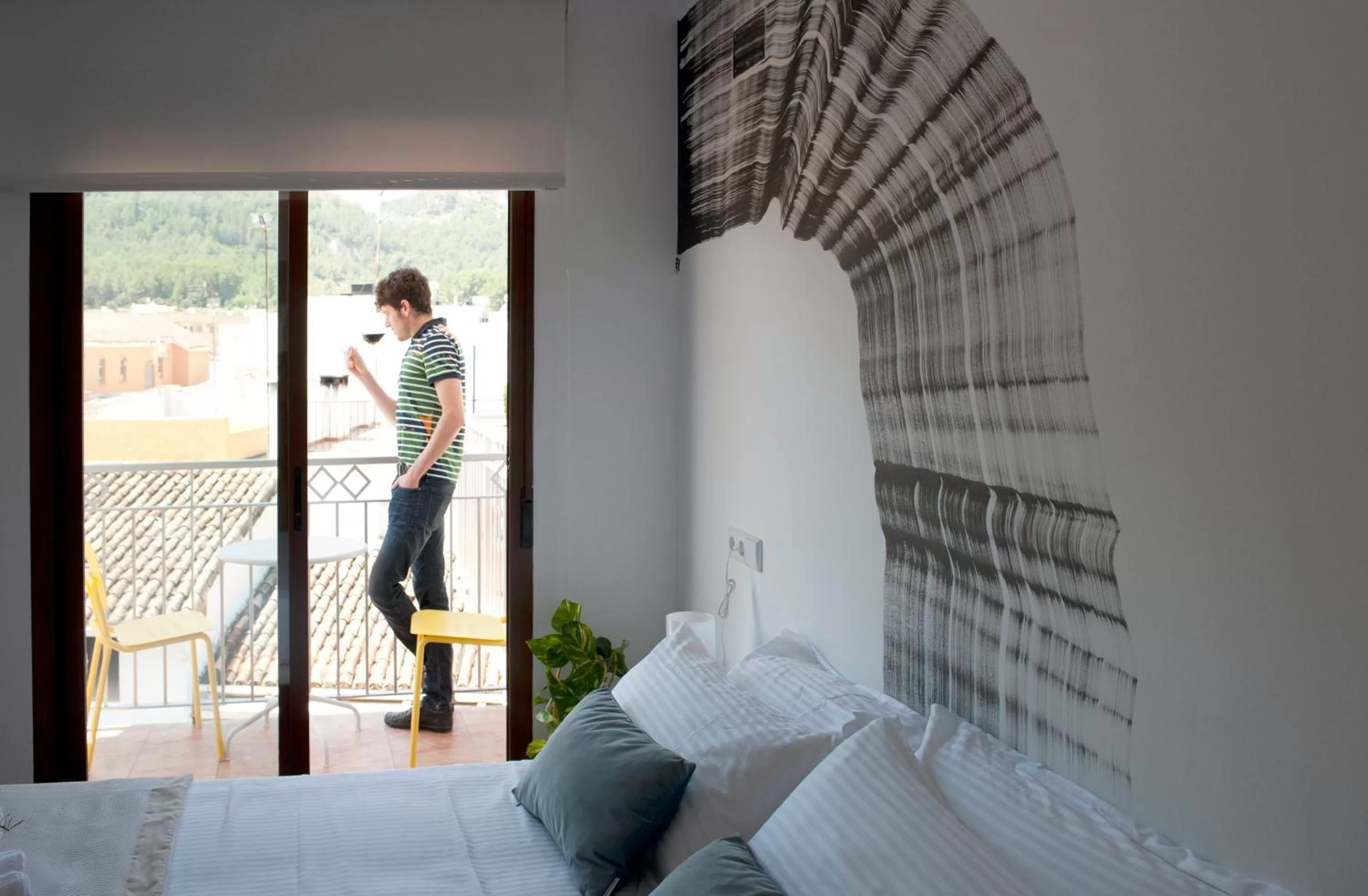 Balcony/Terrace, Bed in Mardenit Hotel Boutique