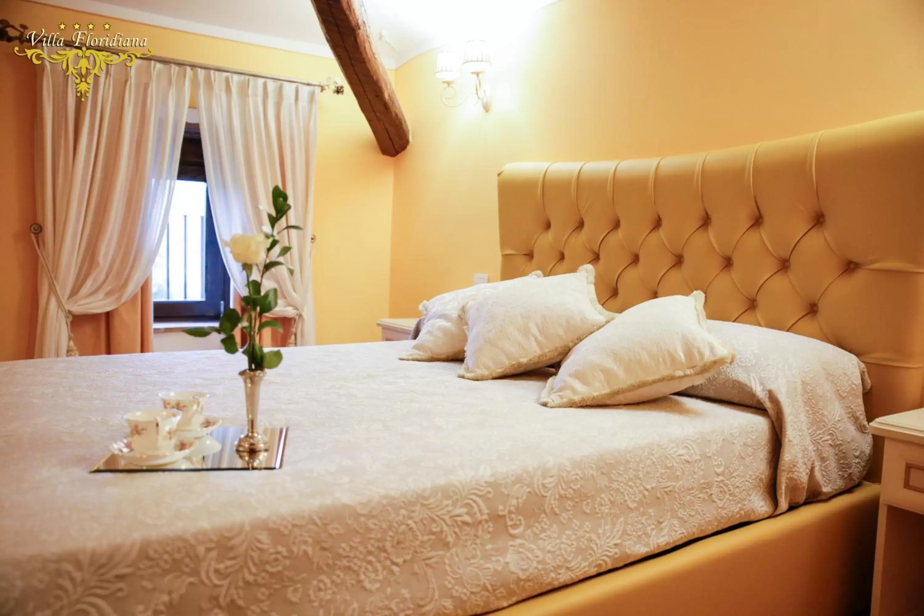 Bed in Villa Floridiana