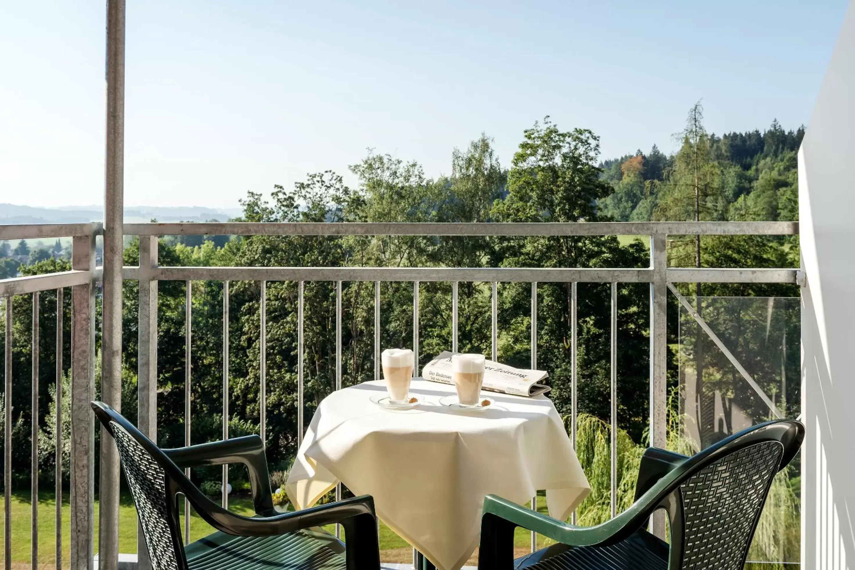 Garden view, Balcony/Terrace in Best Western Plus Parkhotel Maximilian Ottobeuren