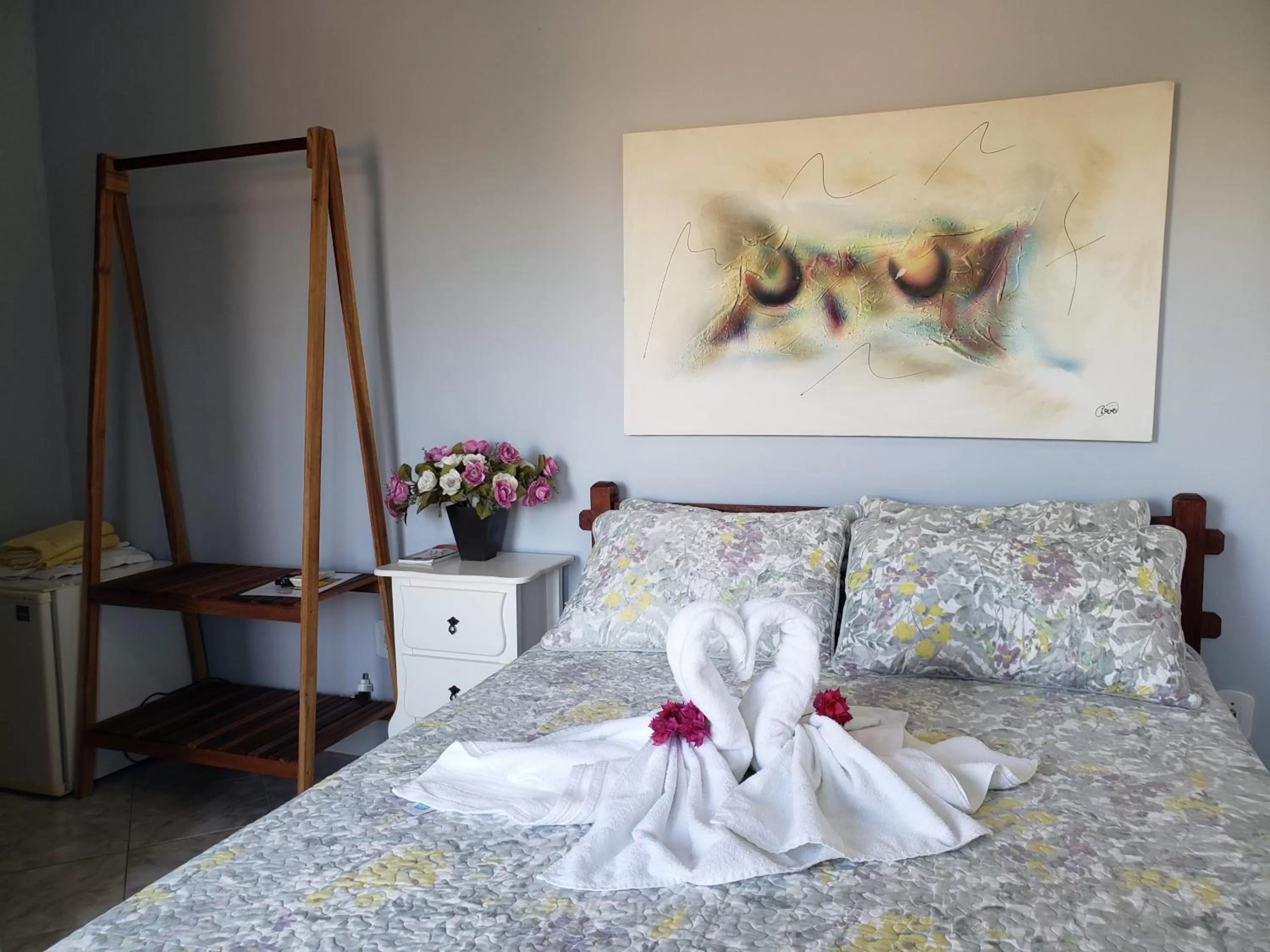 Bed in Pousada Recanto Das Emerências