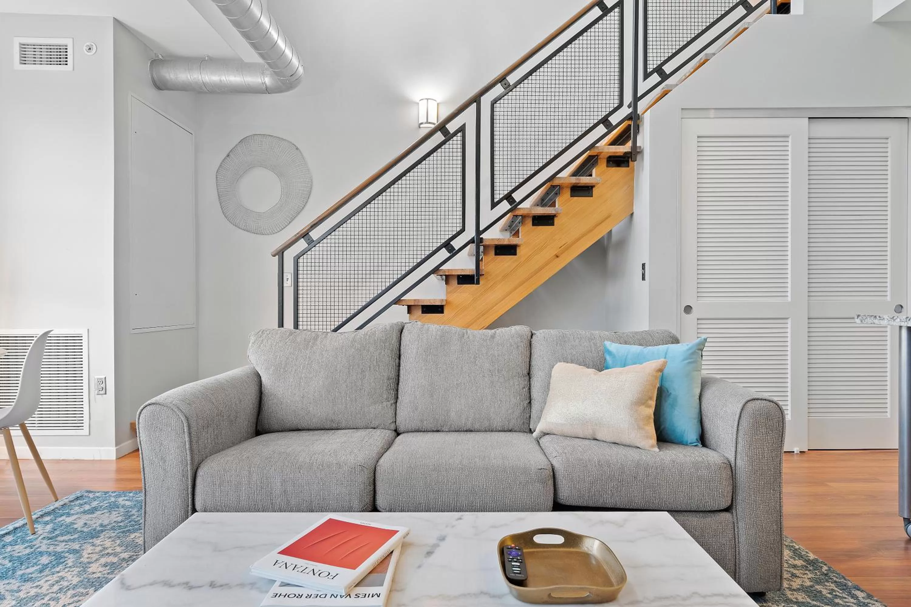 Living room in Kasa South Side Pittsburgh