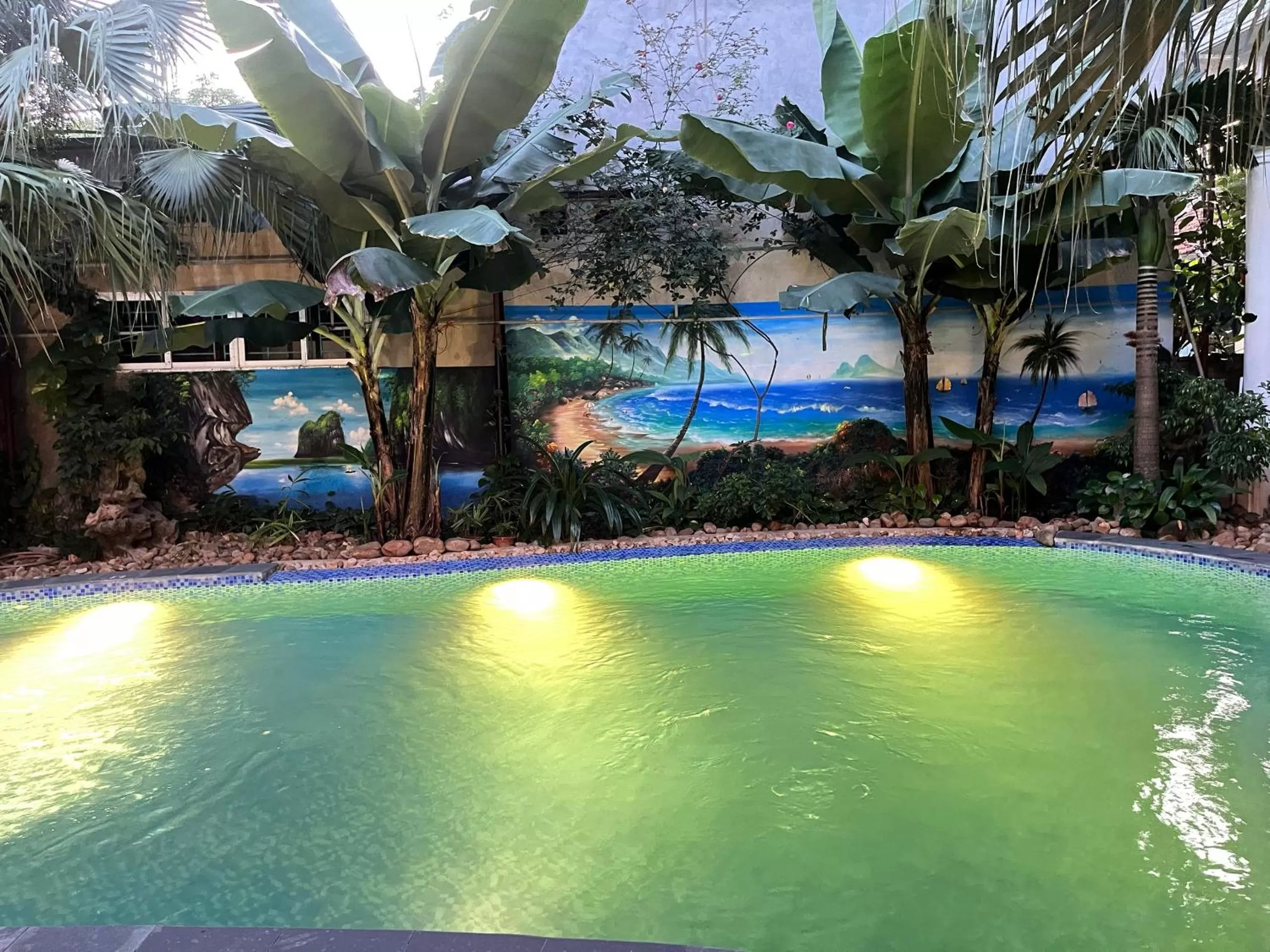 Pool view in Tam Coc Full House Homestay