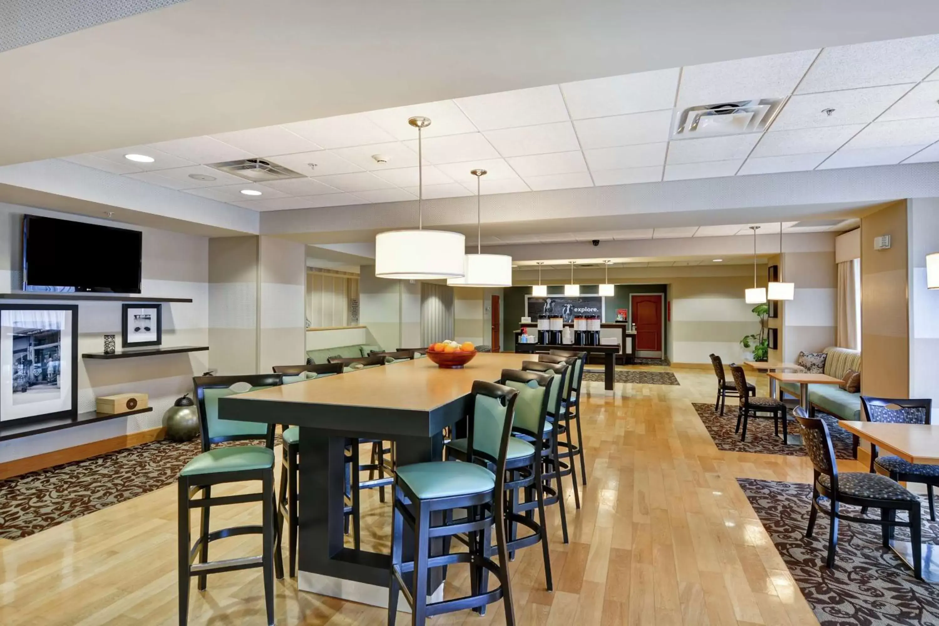 Lobby or reception, Restaurant/Places to Eat in Hampton Inn Tunkhannock