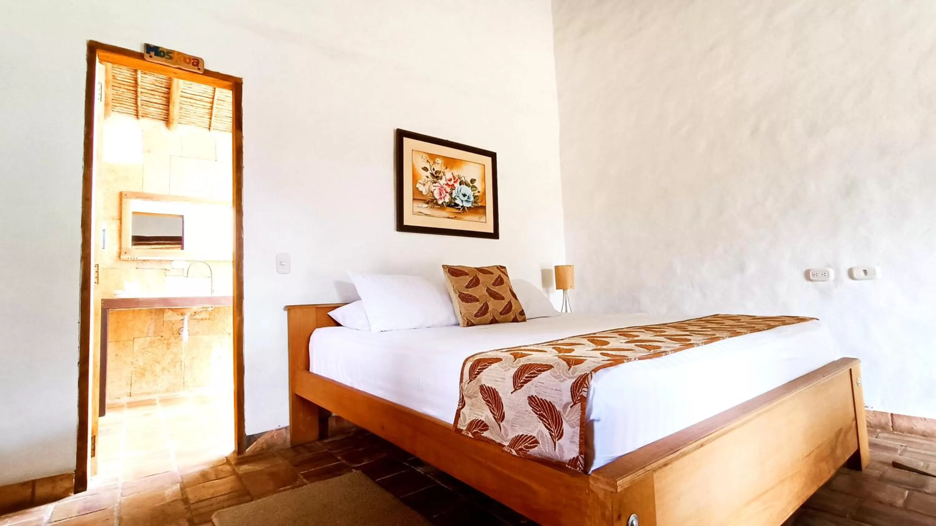 Bed in Hotel Finca Buenos Aires Barichara