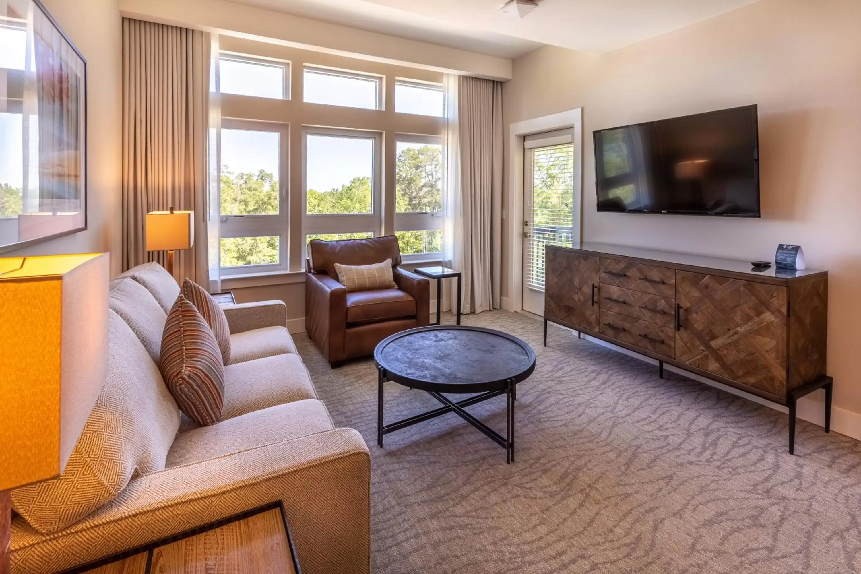 Living room, Seating Area in Lakeside Lodge Clemson