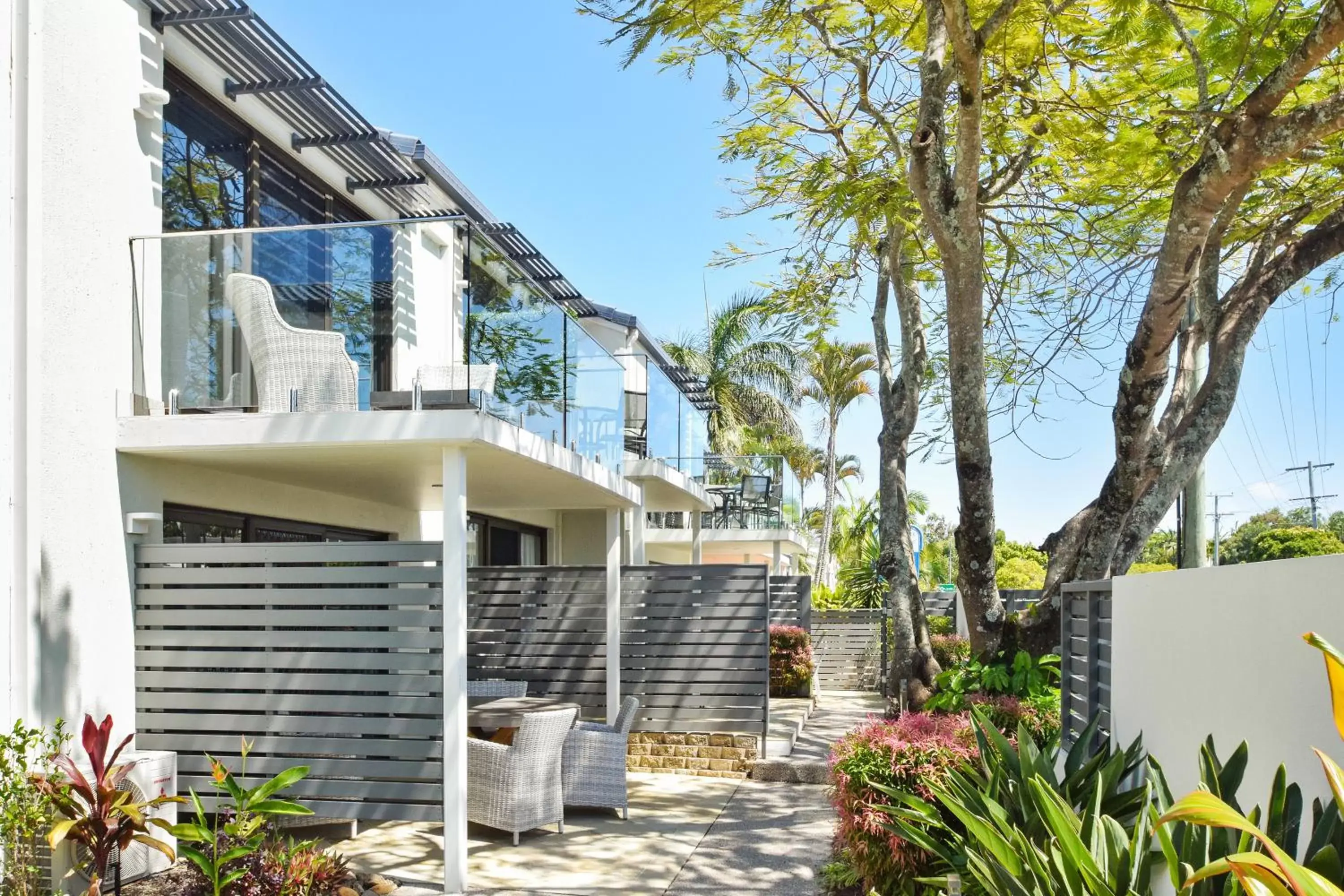 Patio, Property Building in Noosa Place Resort