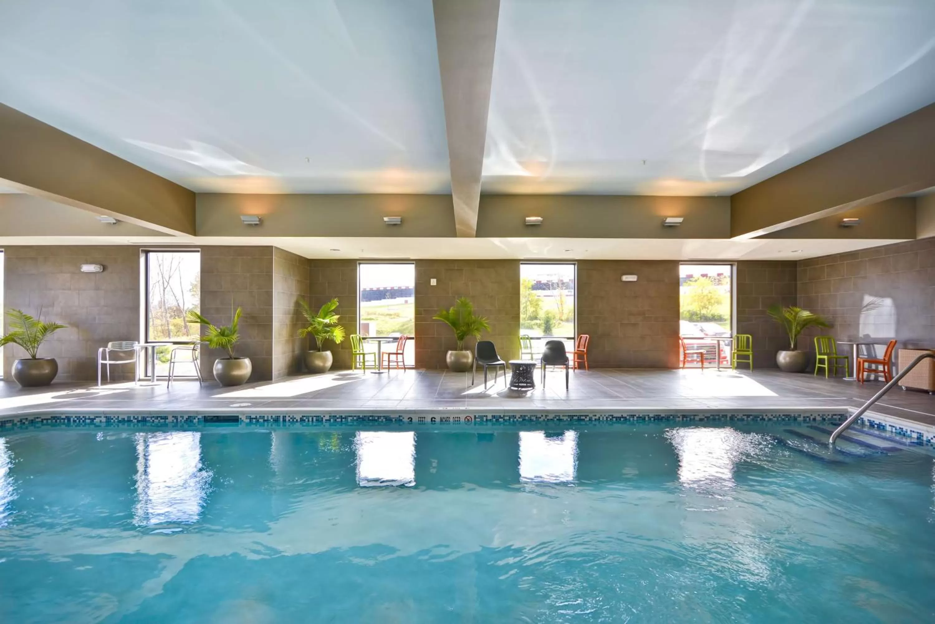 Pool view in Home2 Suites By Hilton Oswego