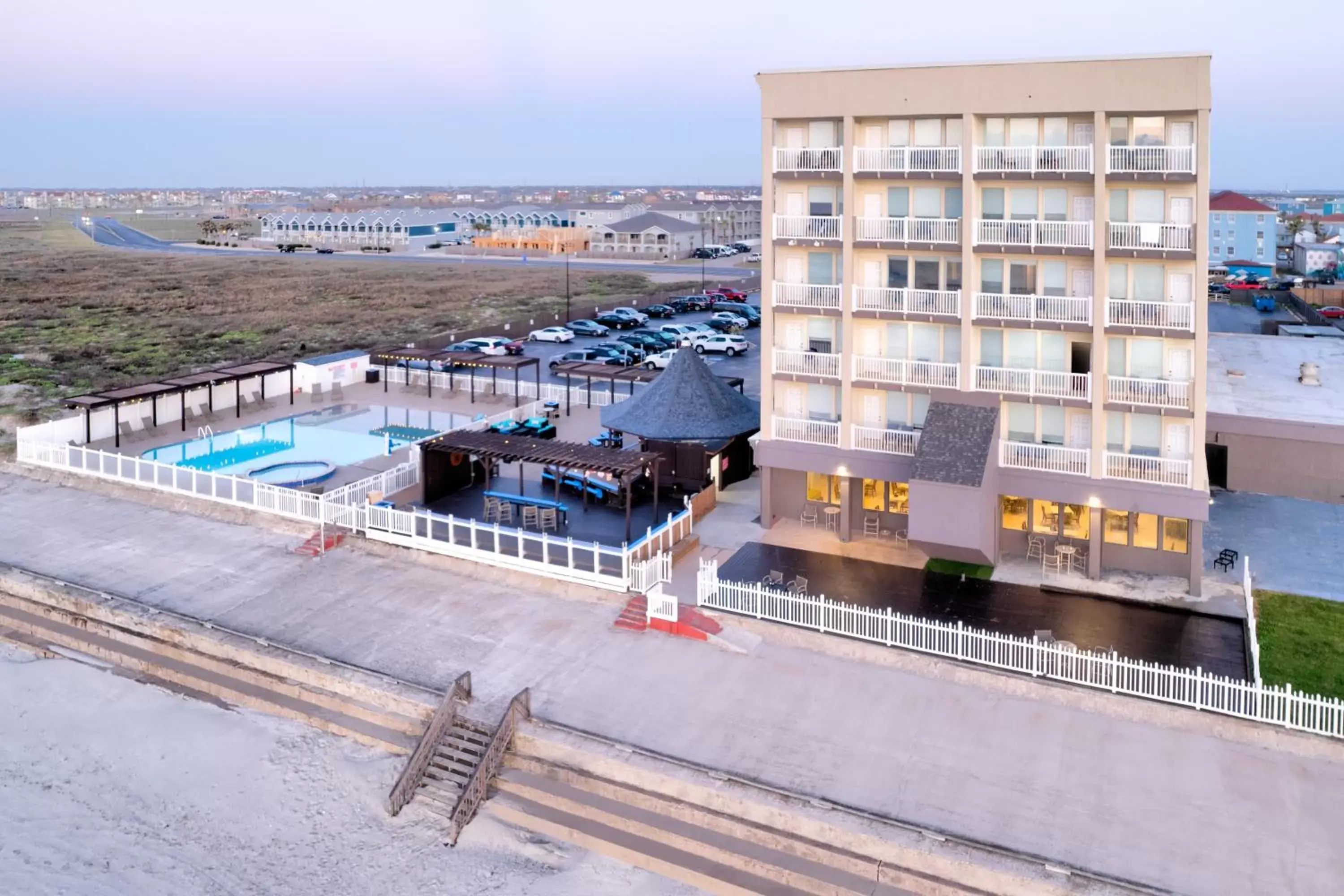 Property building, Pool View in Wyndham Corpus Christi Resort North Padre Island