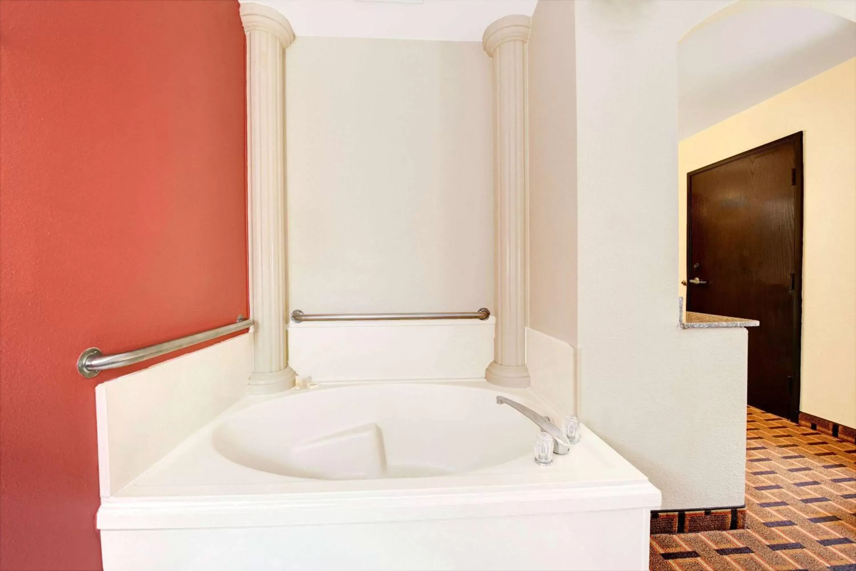 Bed, Bathroom in Days Inn by Wyndham Dallas Plano