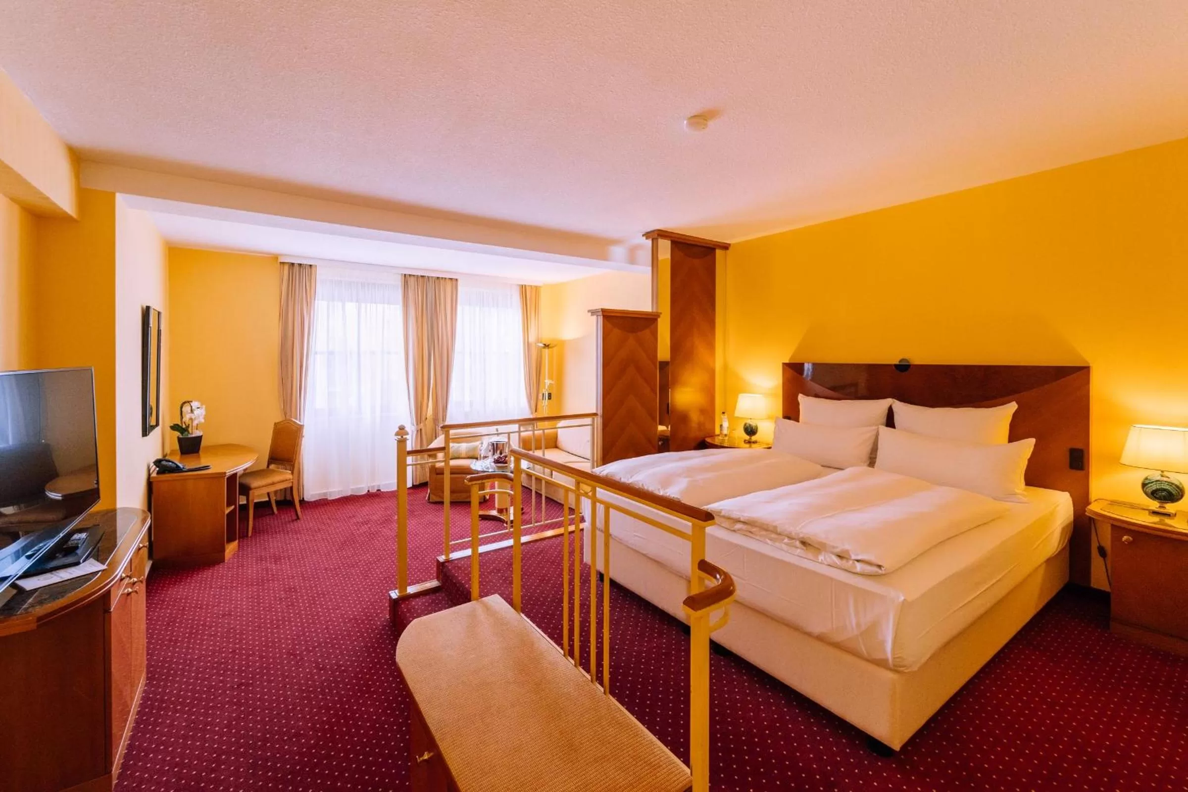 Photo of the whole room, Bed in Atomis Hotel Munich Airport by Mercure