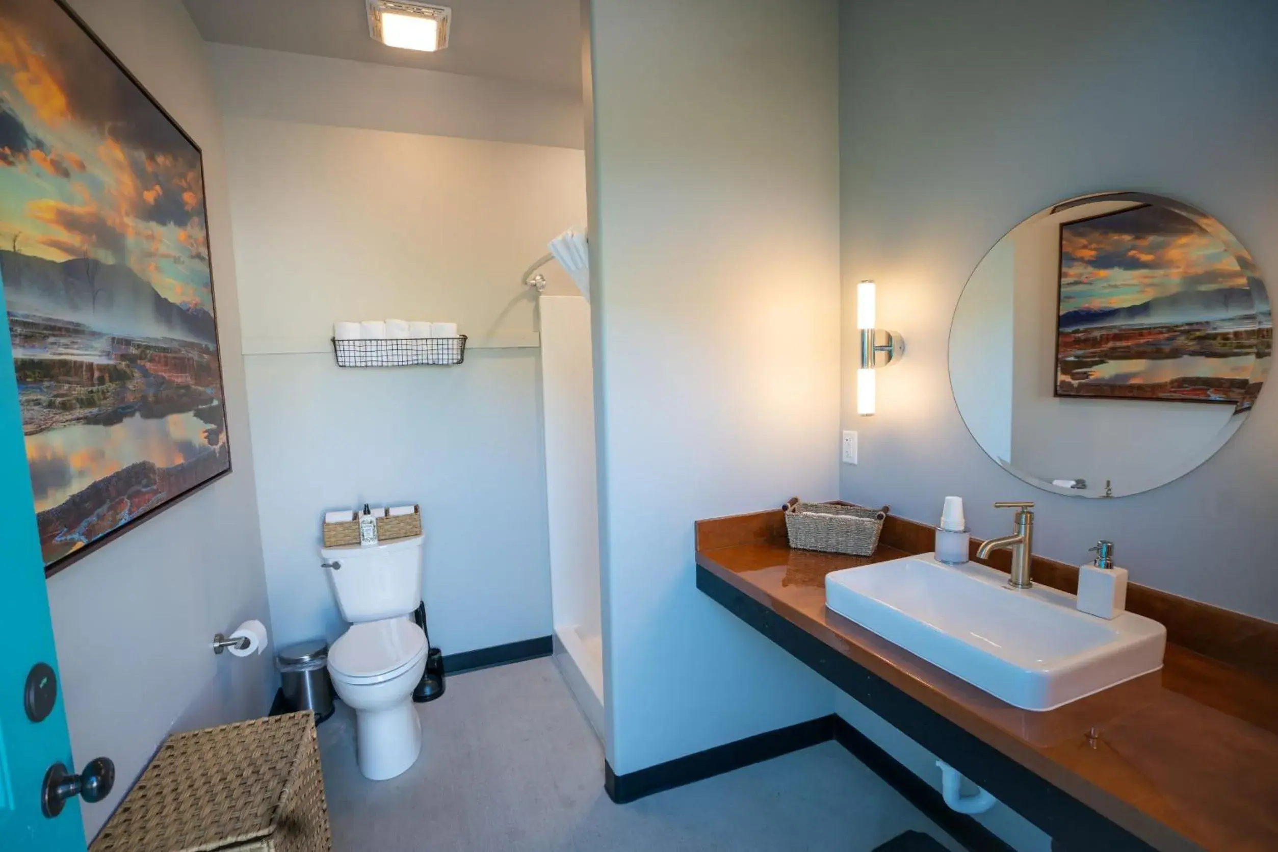 Bathroom in Dreamcatcher Tipi Hotel