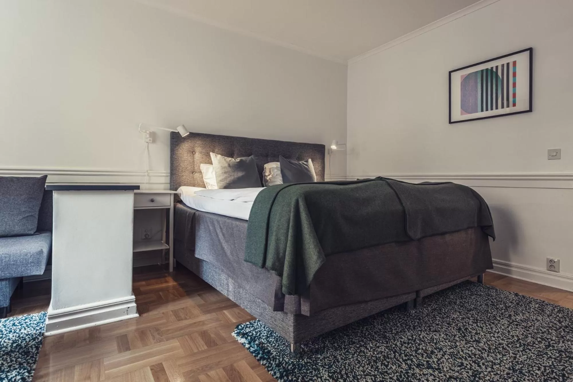 Bed in Hotel Poseidon