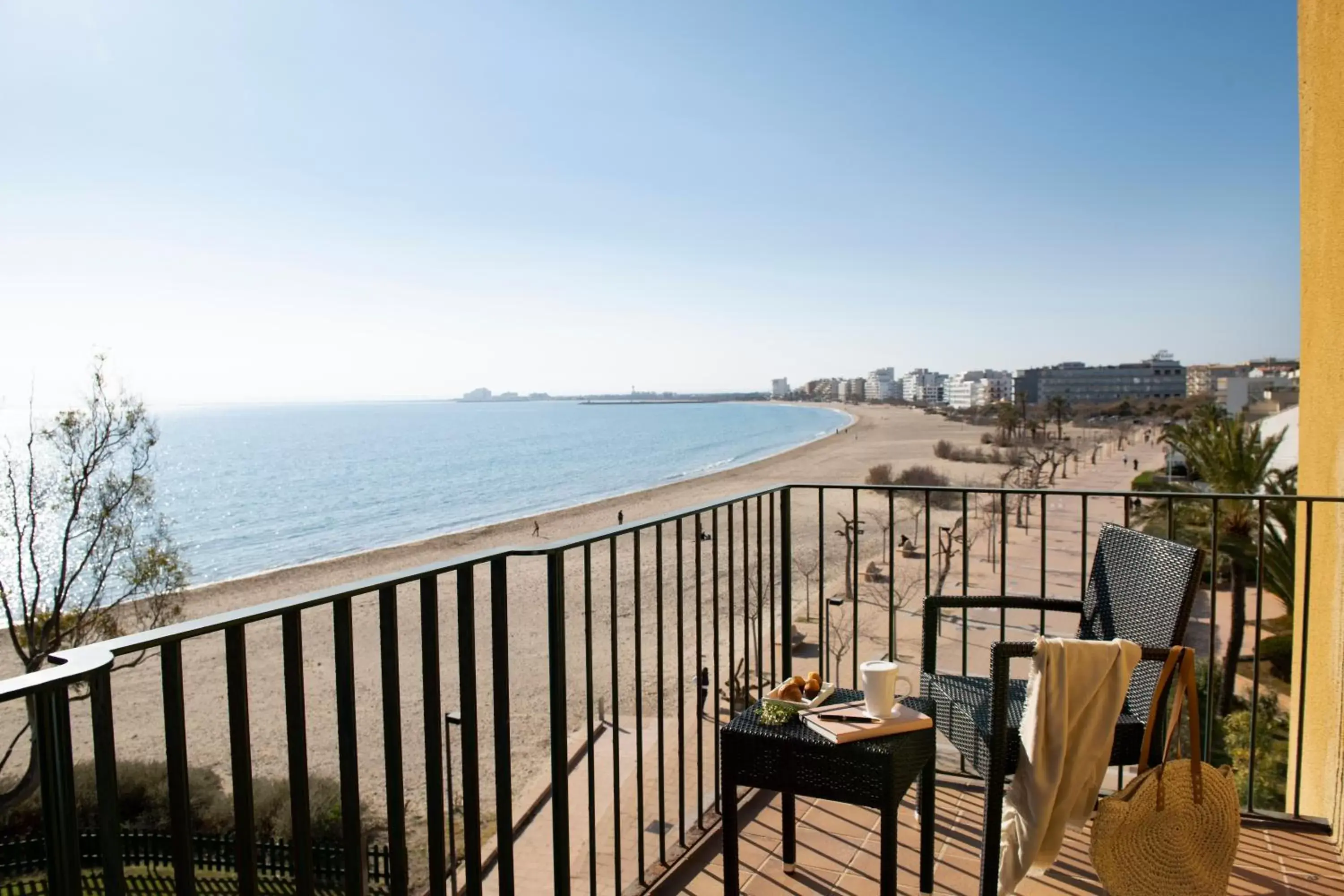 View (from property/room), Balcony/Terrace in Hotel Roses Platja