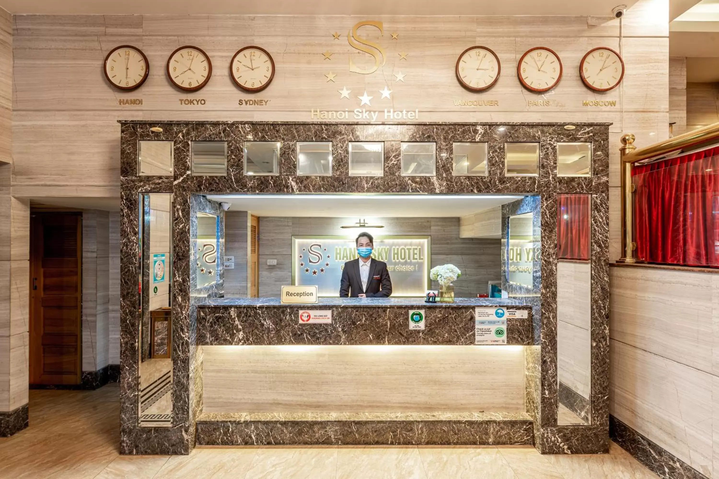 Lobby or reception, Lobby/Reception in Hanoi Sky Hotel