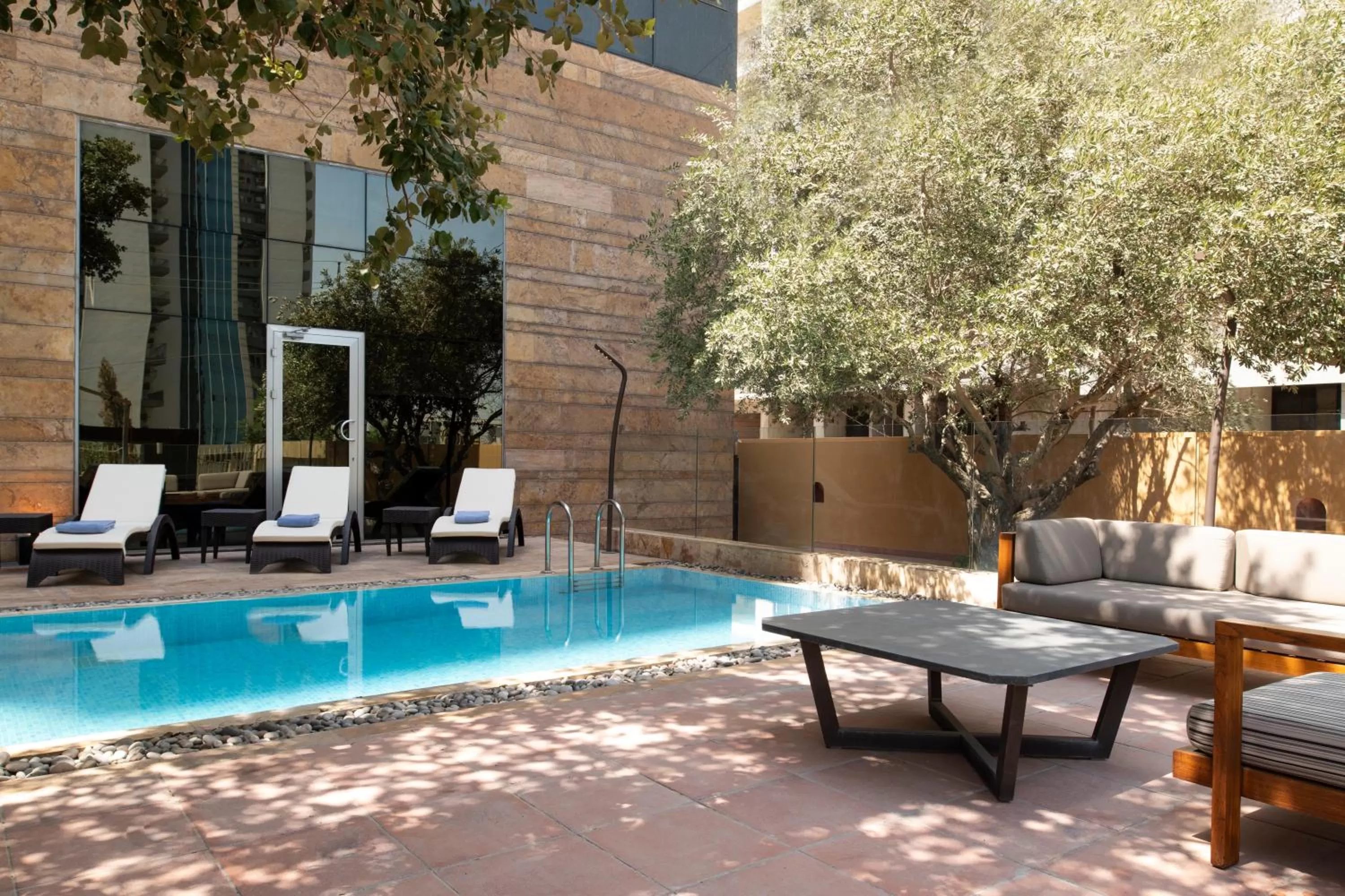 Pool view in Bristoria Hotel Erbil