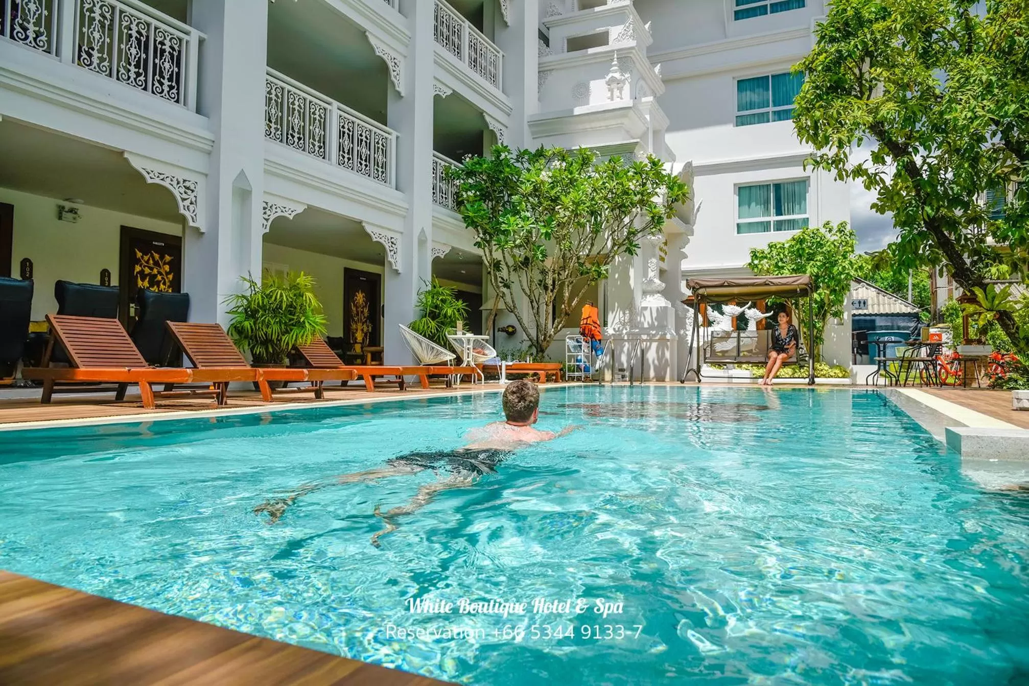 Swimming pool in White Boutique Hotel and Spa