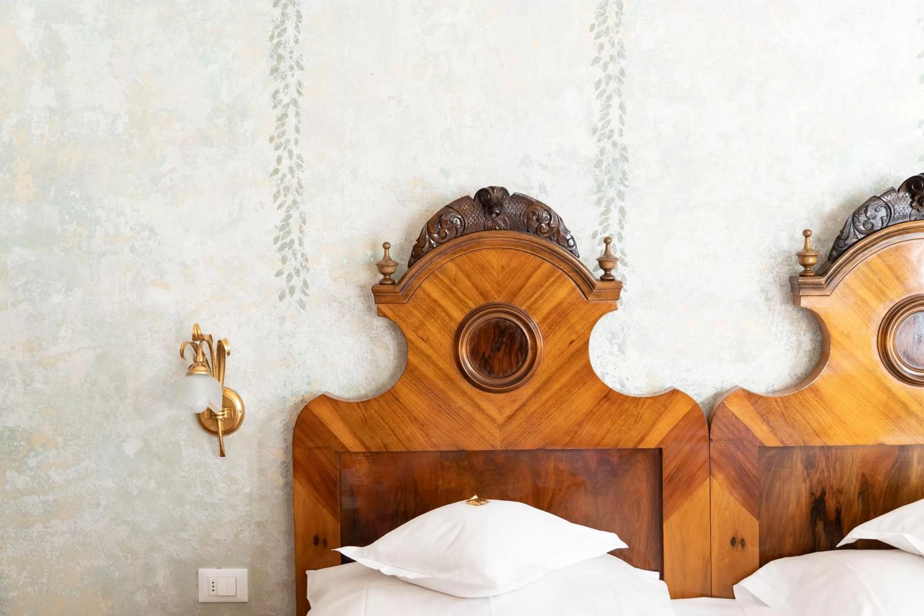 Bed in Villa Bergmann Suites Meran