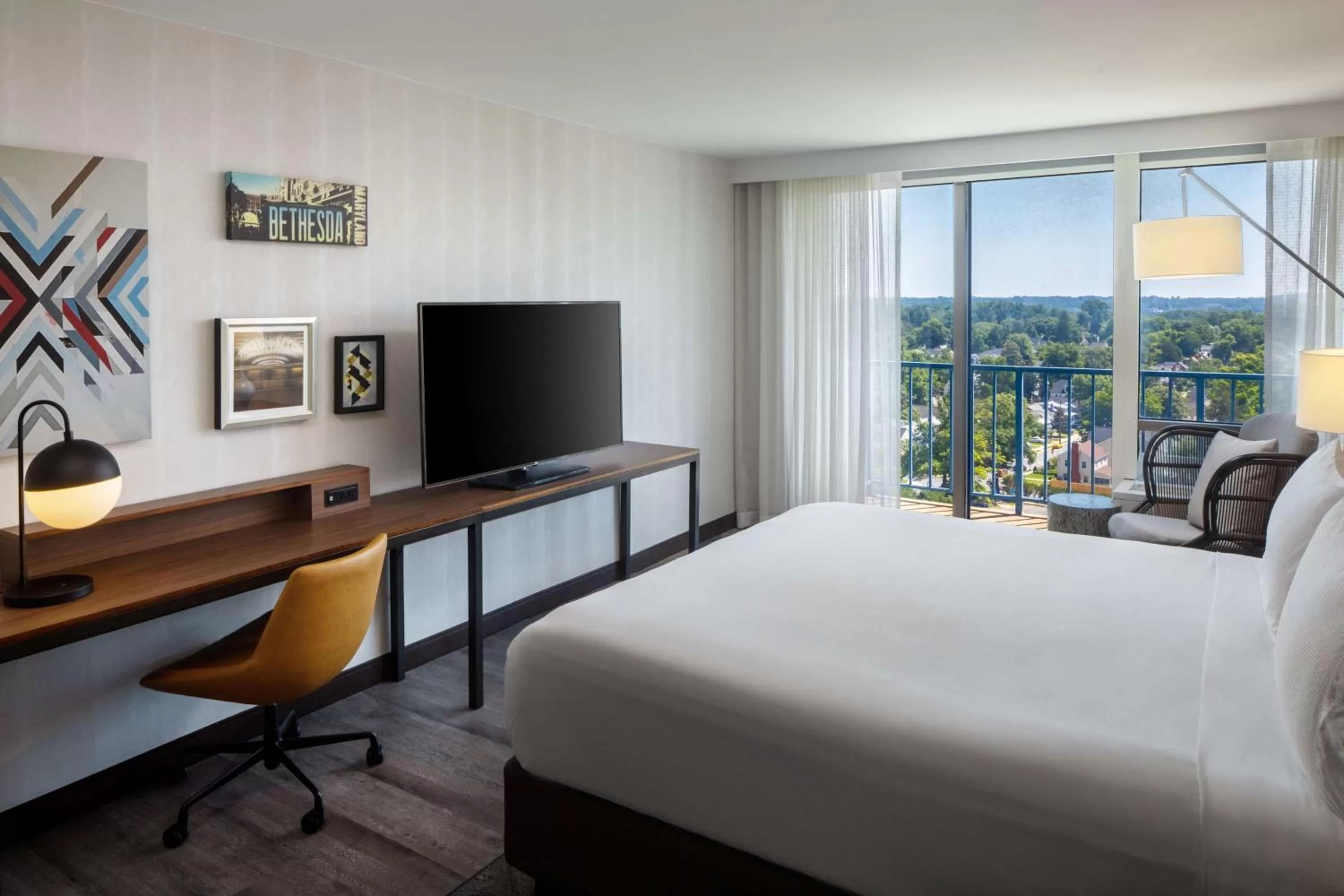 Bedroom, Bed in The Bethesdan Hotel, Tapestry Collection by Hilton