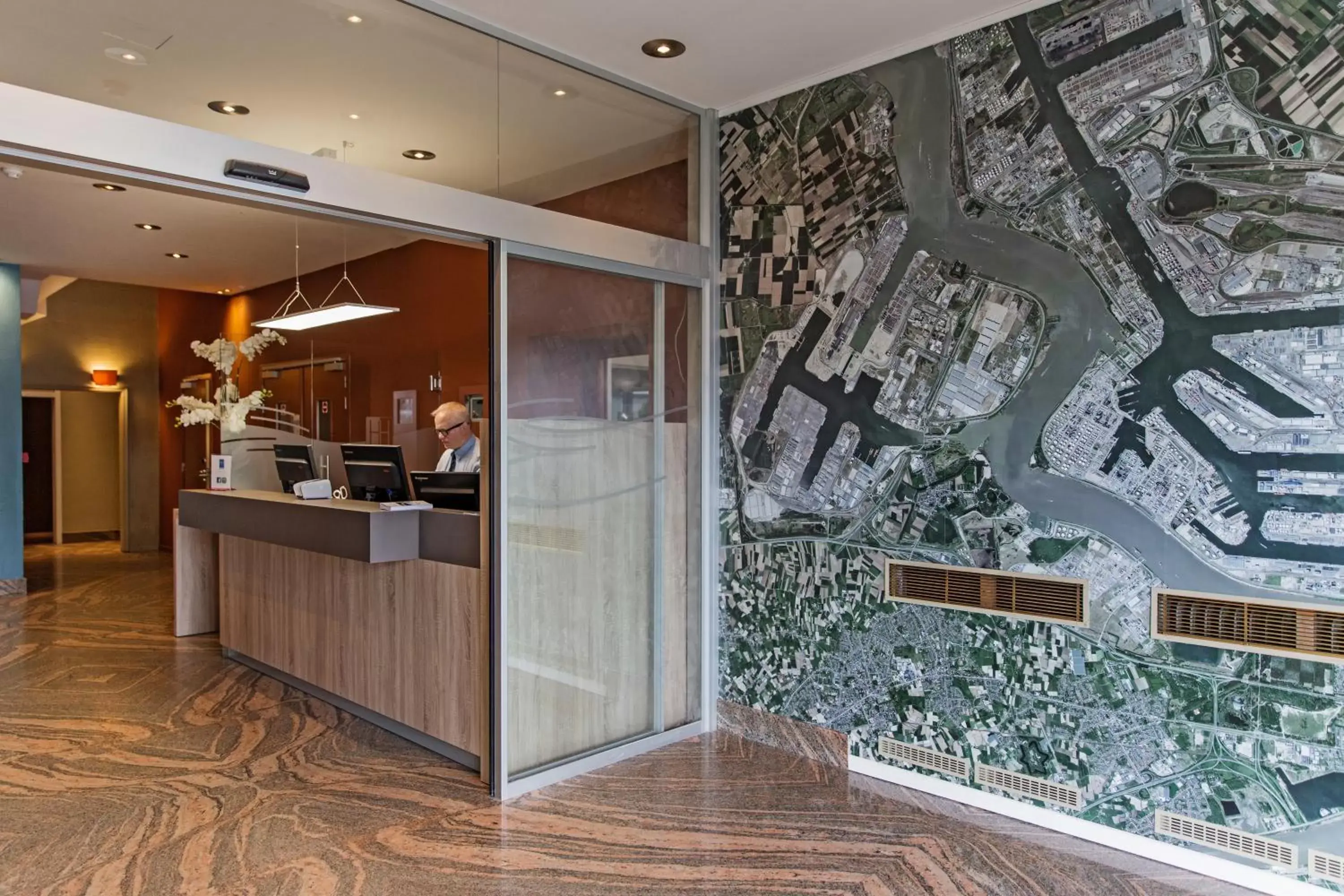 Lobby or reception in Antwerp Harbour Hotel