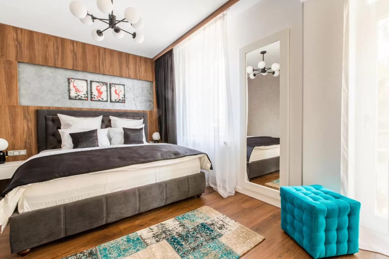 Bedroom, Bed in Bach Apartments