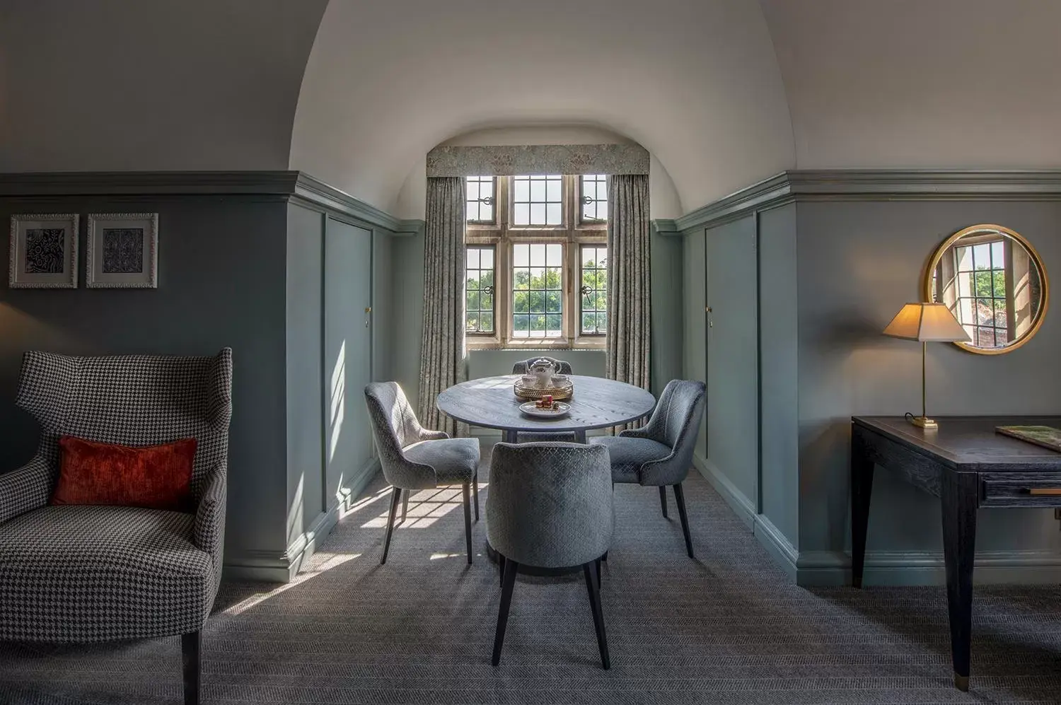 Seating area in Horwood House Hotel