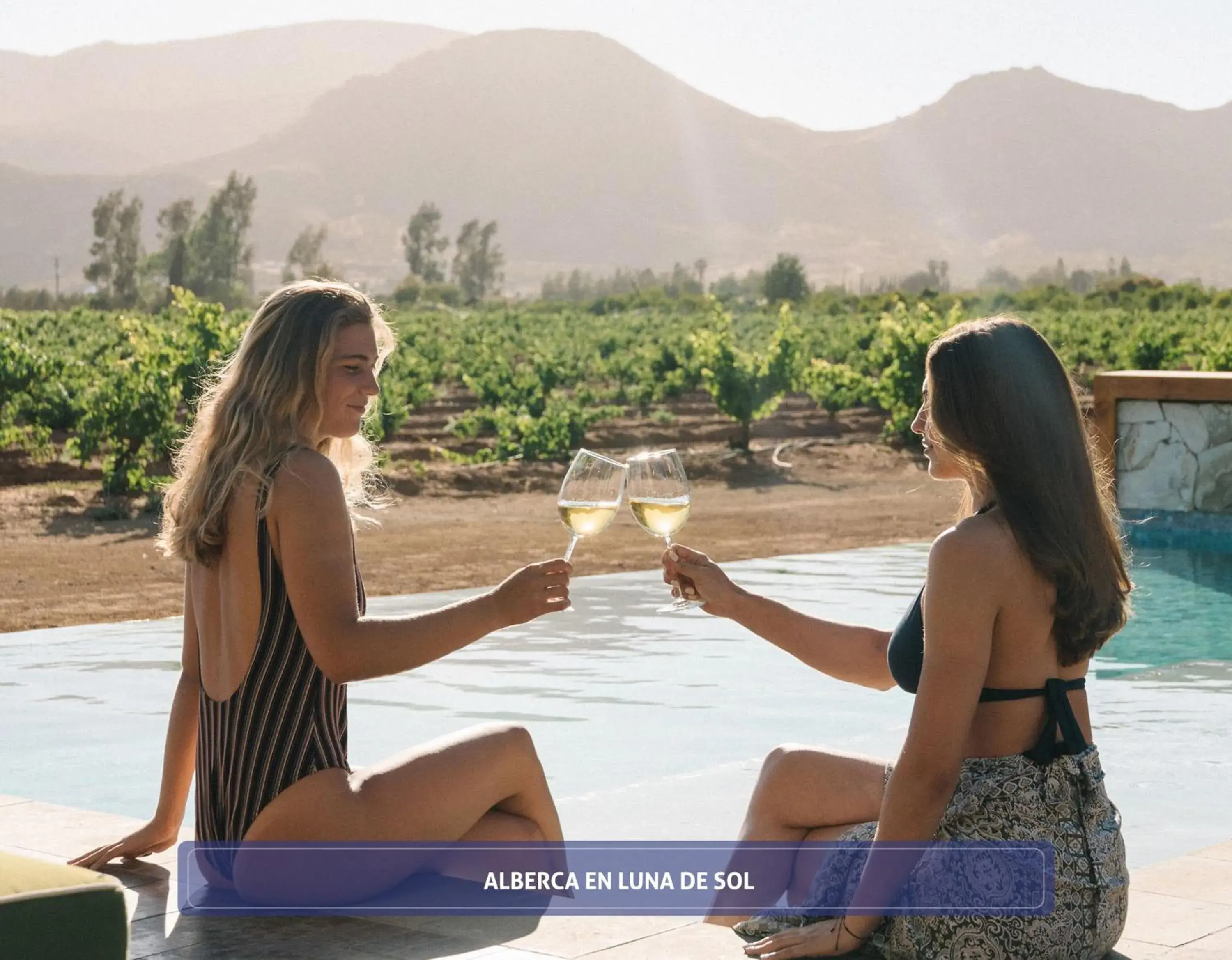 Swimming pool in Hotel Boutique Valle de Guadalupe