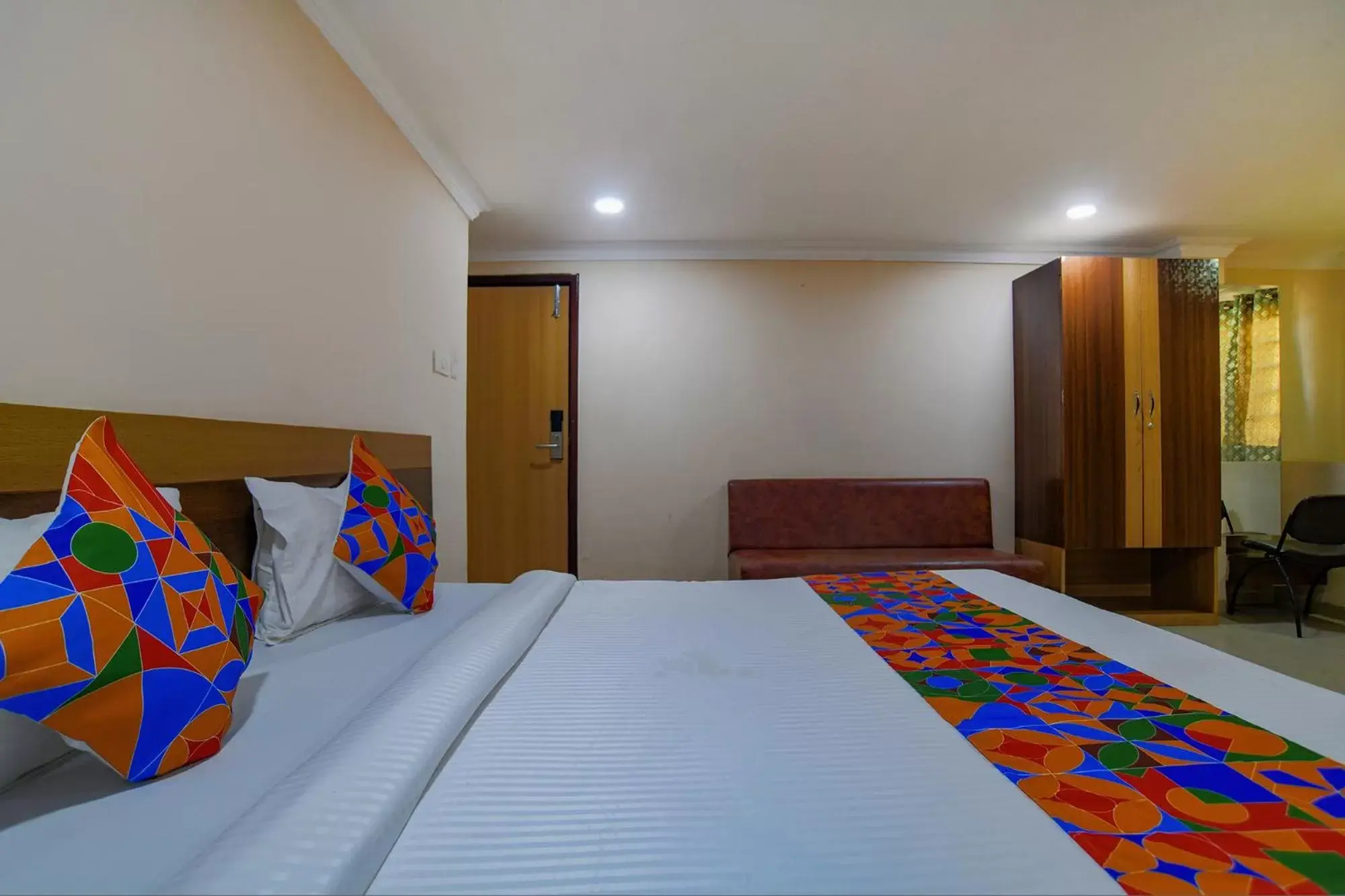 Bedroom, Bed in FabHotel Pishori Bedroom, Bed in FabHotel Pishori