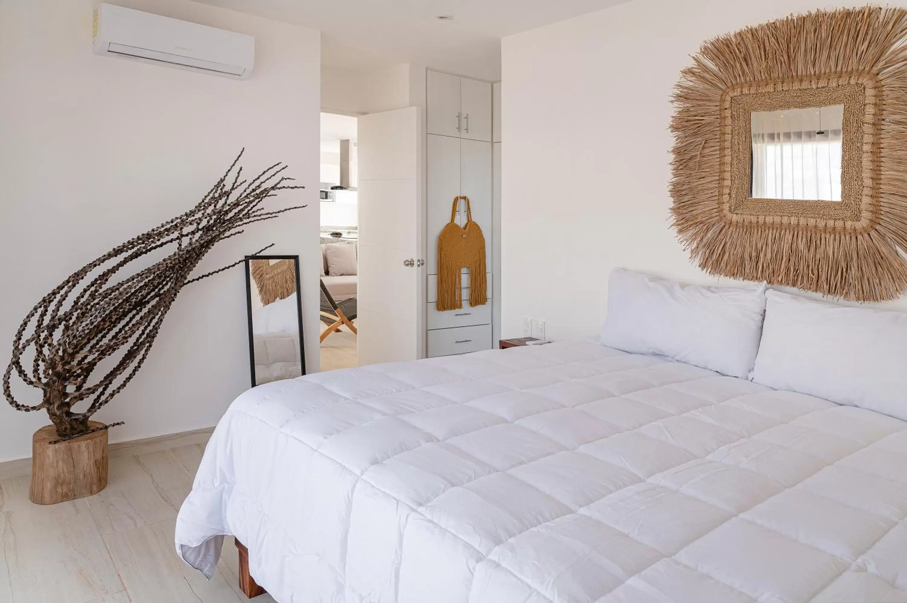 Bed in Apartment and Penthouse Blue Luxury Kukulkan Tulum