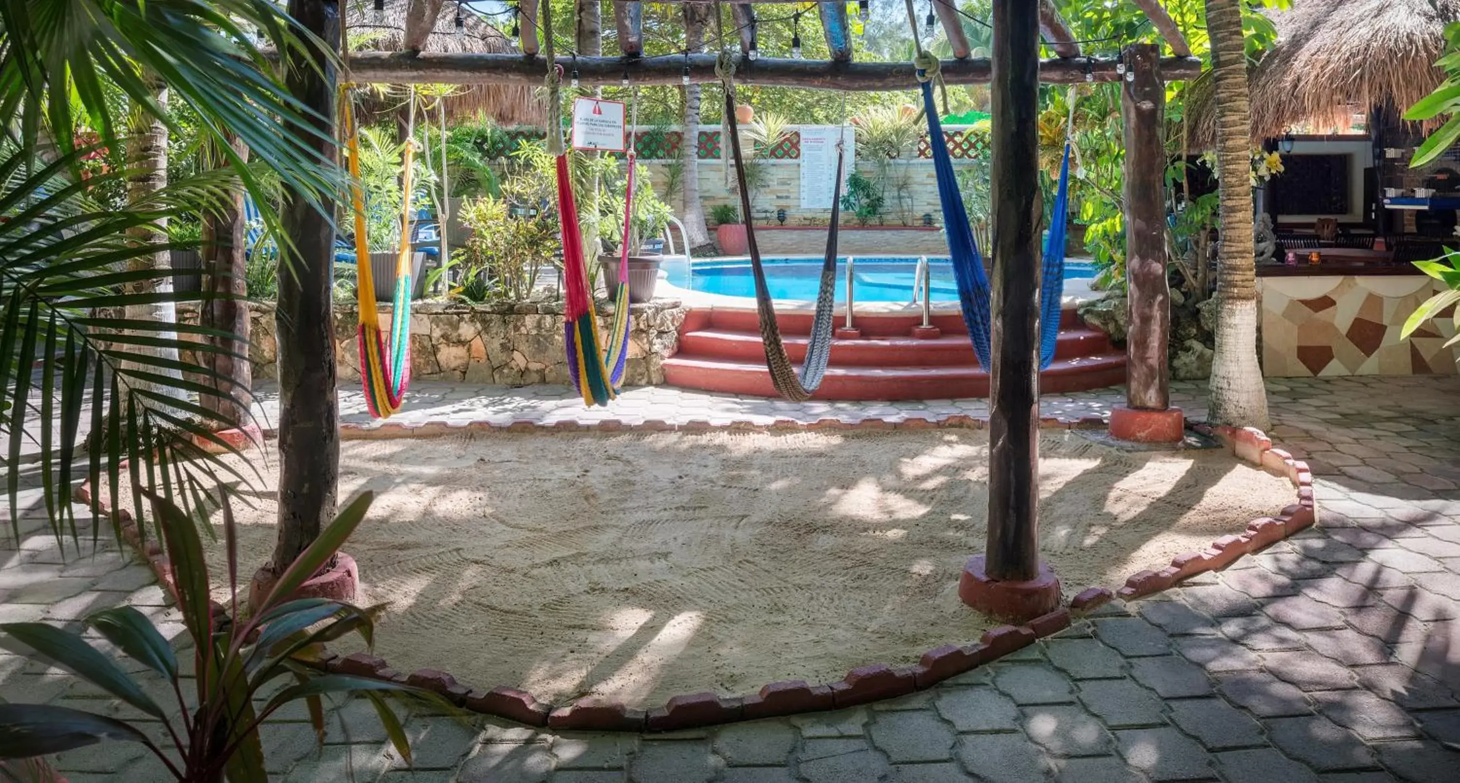 Garden, Swimming Pool in Cocos Cabañas Playa del Carmen Adults Only