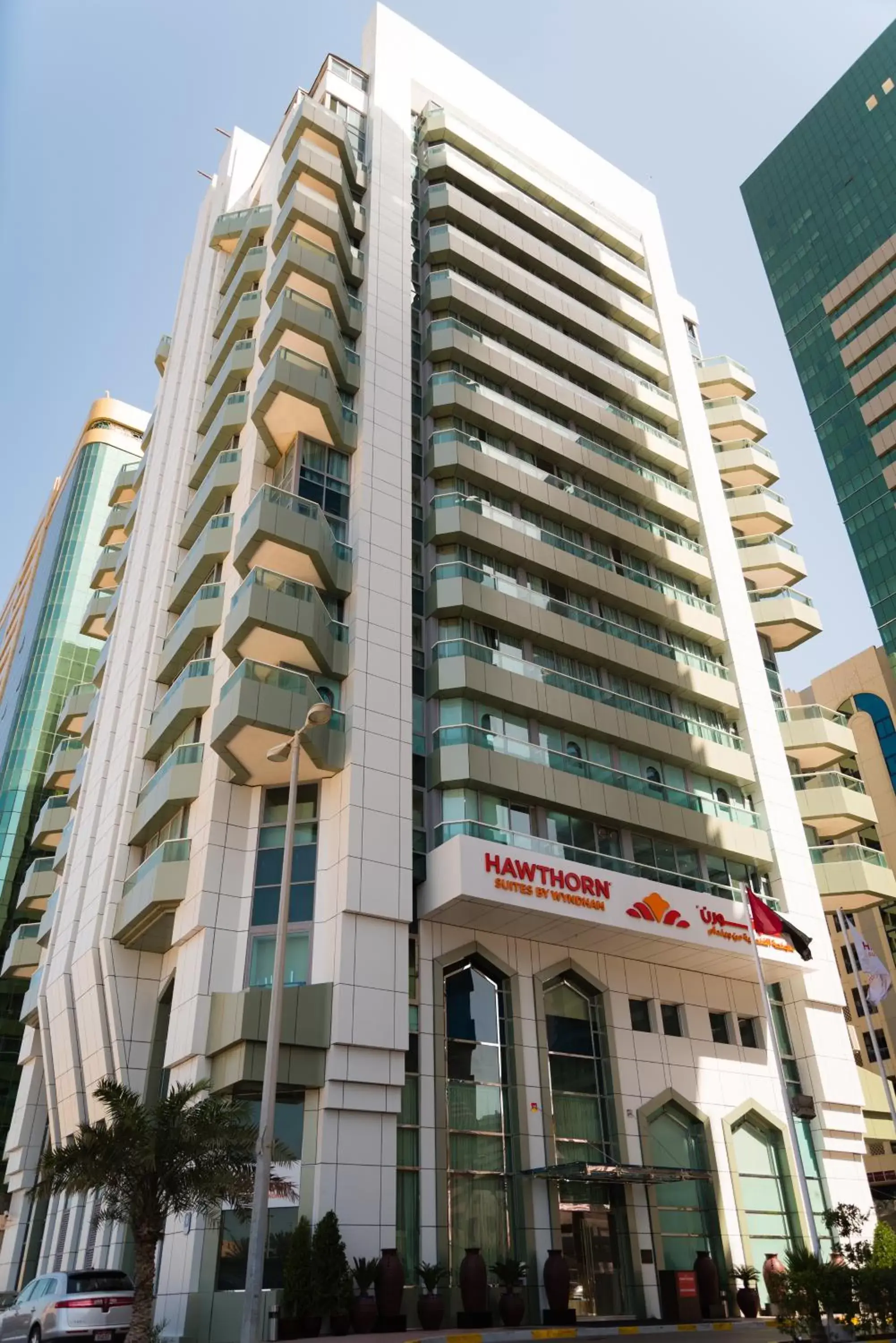 Facade/entrance in Hawthorn Suites by Wyndham Abu Dhabi City Center