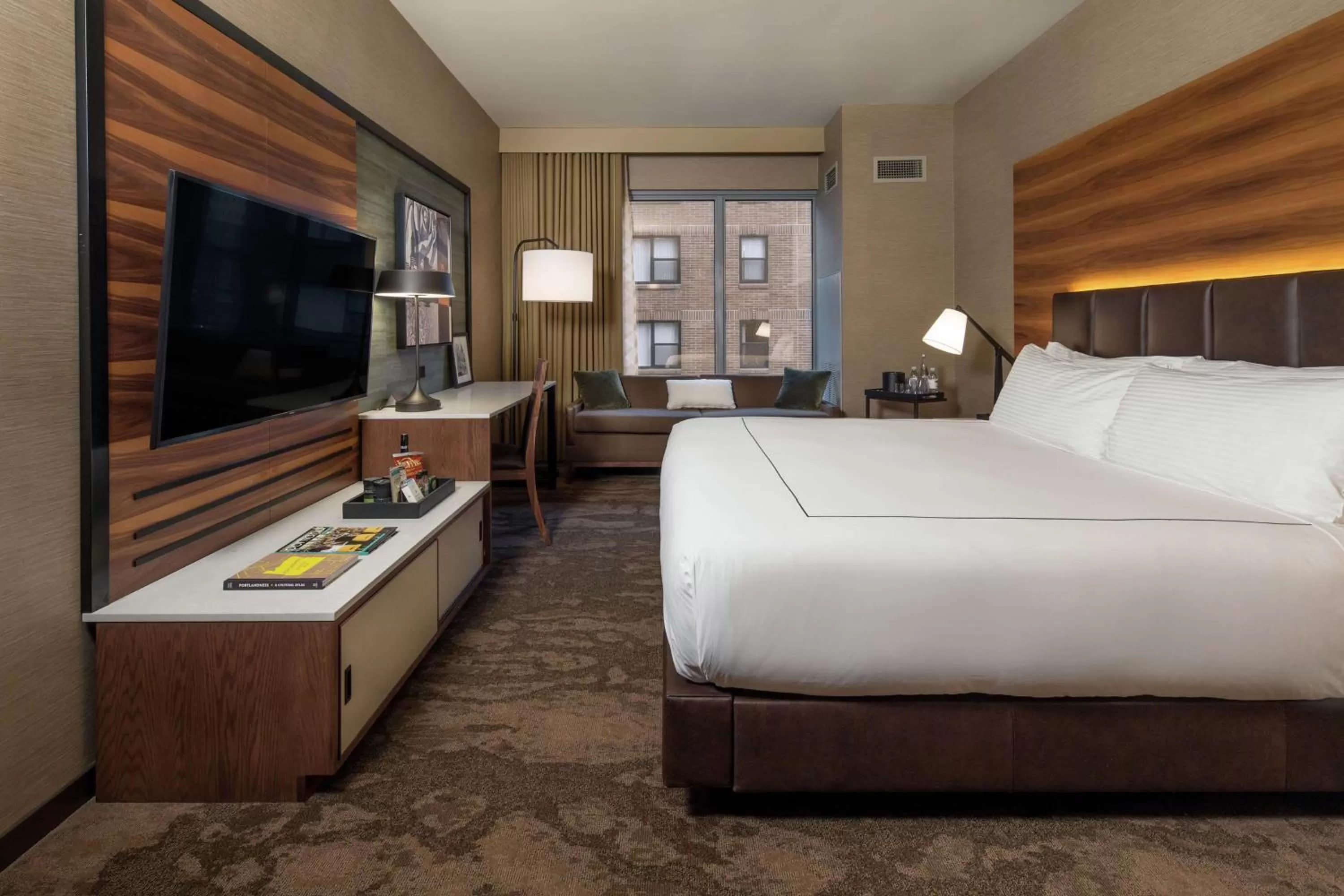 Bedroom, Bed in The Porter Portland, Curio Collection By Hilton