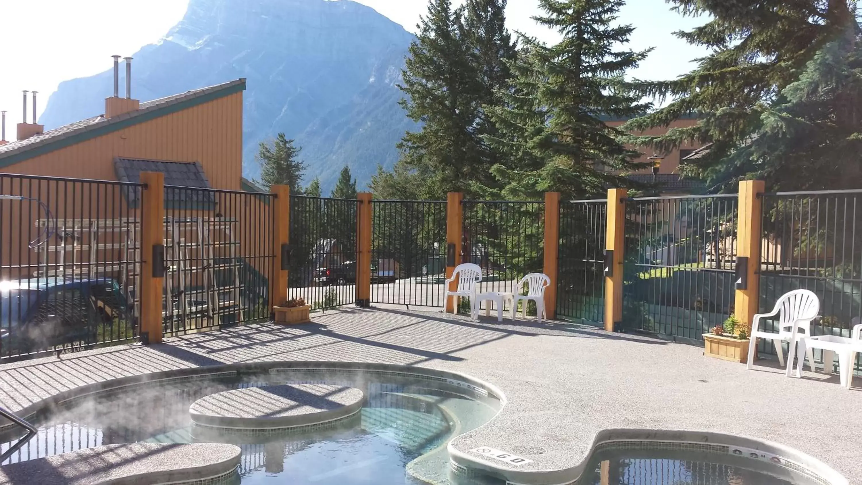 Swimming pool, Property Building in Douglas Fir Resort & Chalets