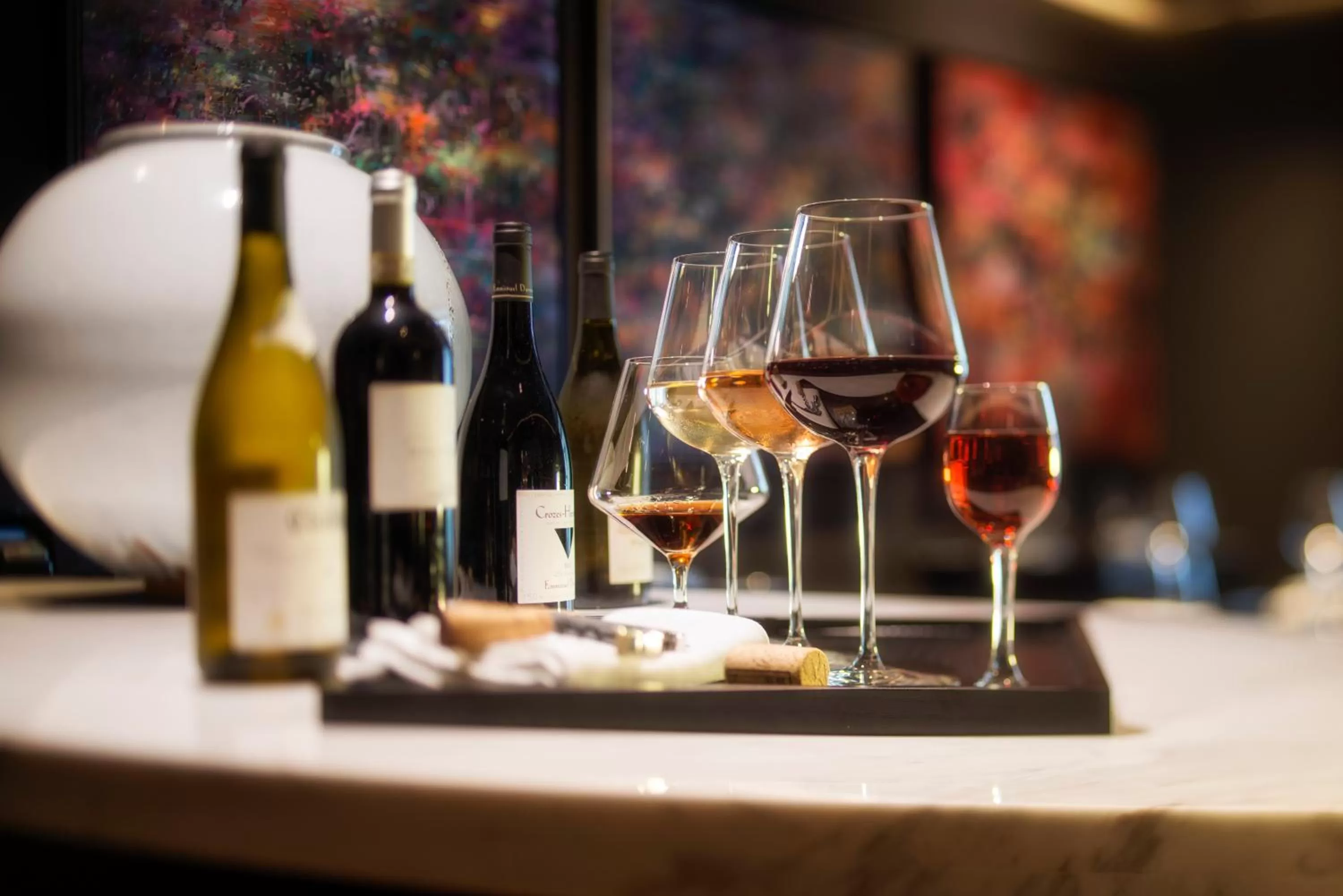 Alcoholic drinks in Twr y Felin Hotel