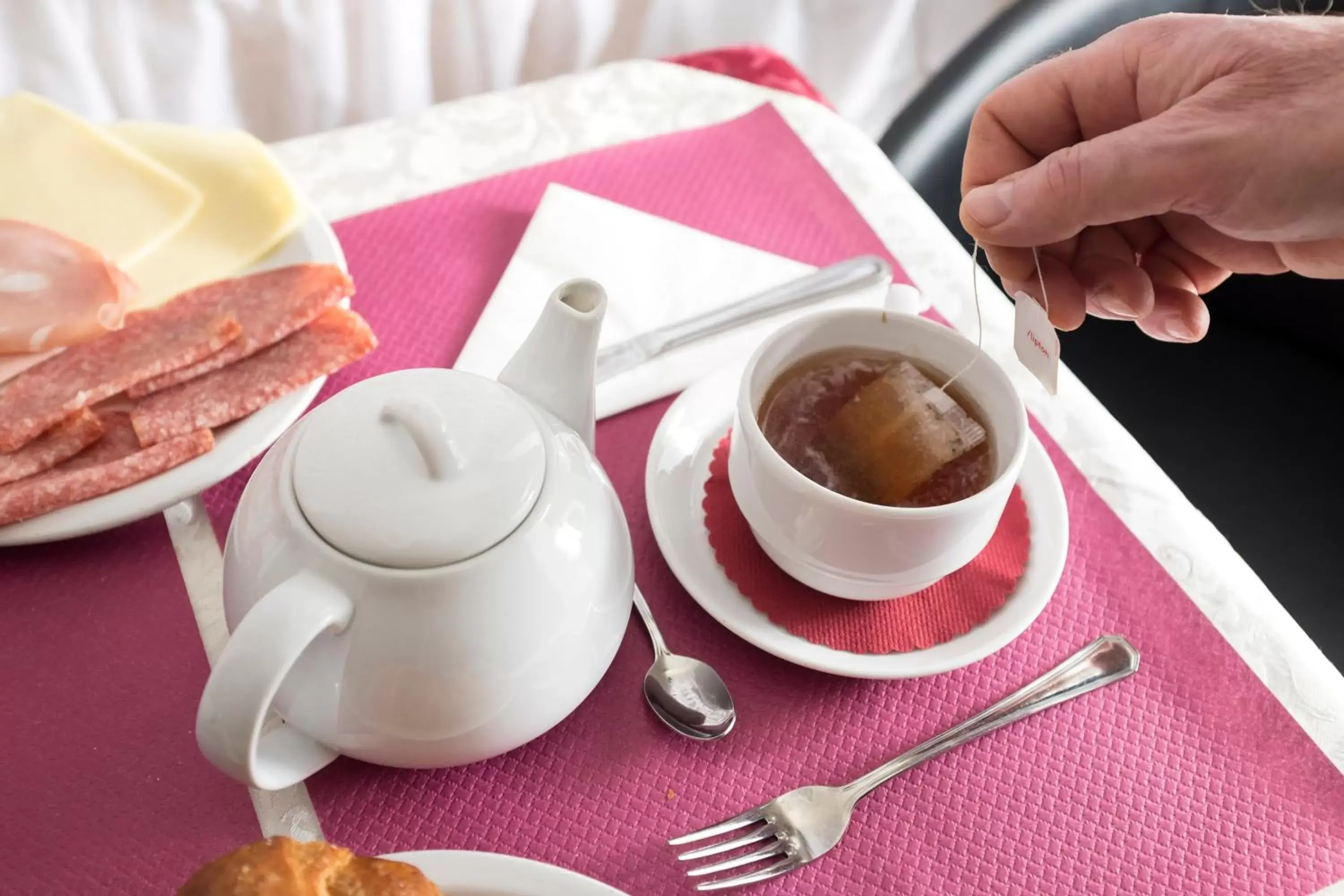 Continental breakfast in Hotel Commercio & Pellegrino