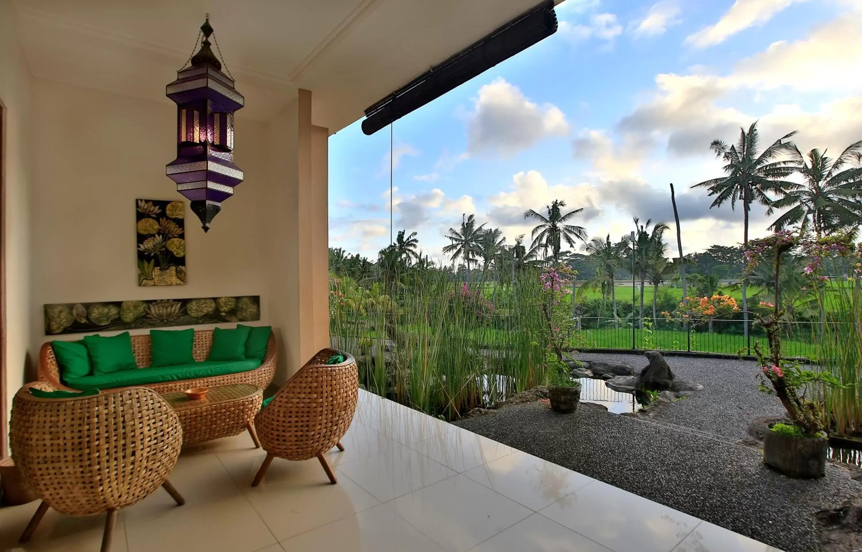 Balcony/Terrace in Green Field Hotel and Restaurant