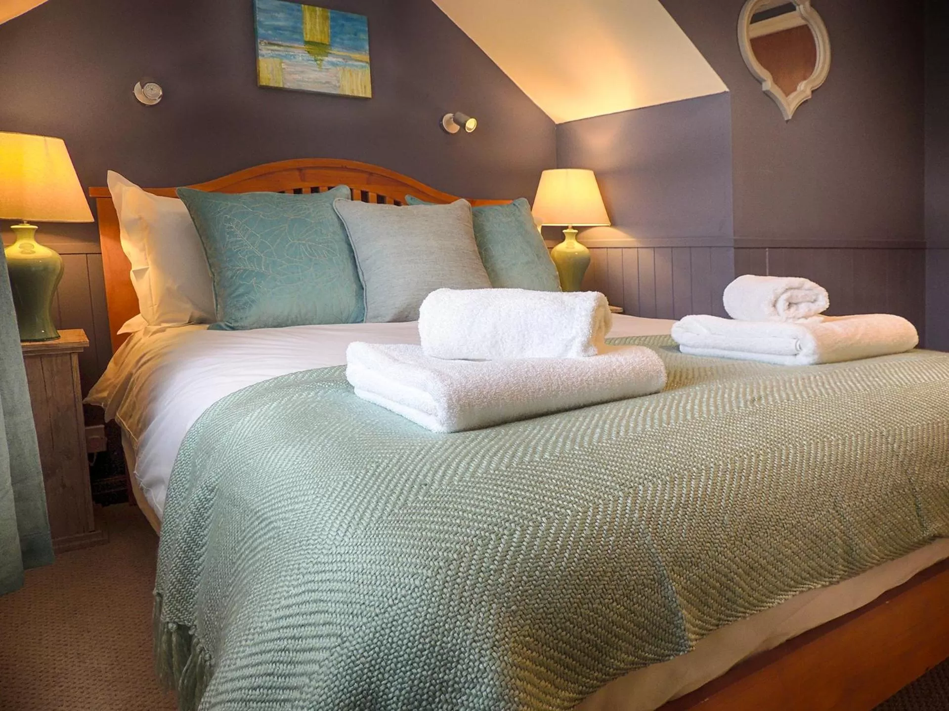 Bedroom, Bed in The Lansdowne Cottage - Exclusive Welcome Hamper