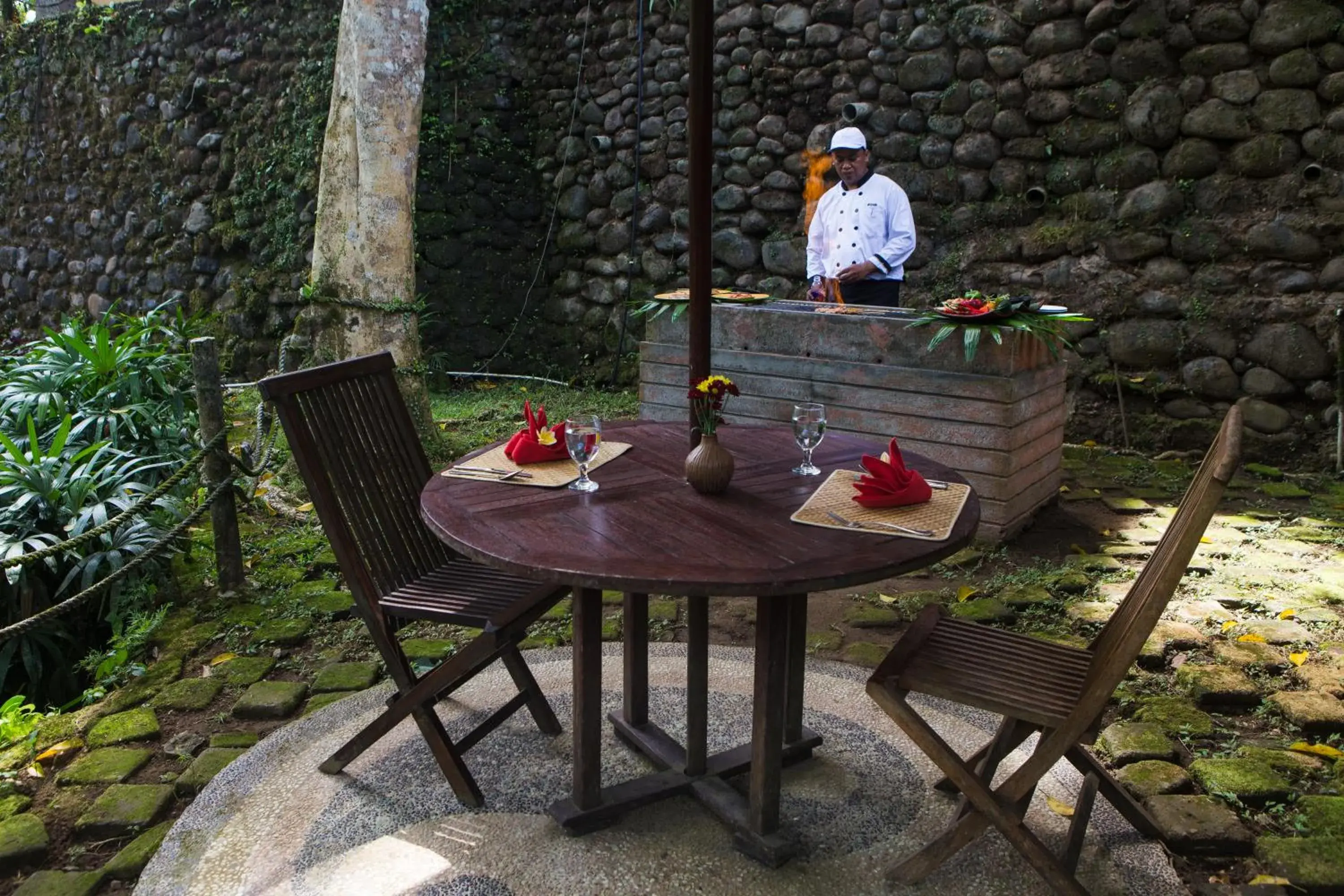 BBQ facilities in Anahata Villas and Spa Resort