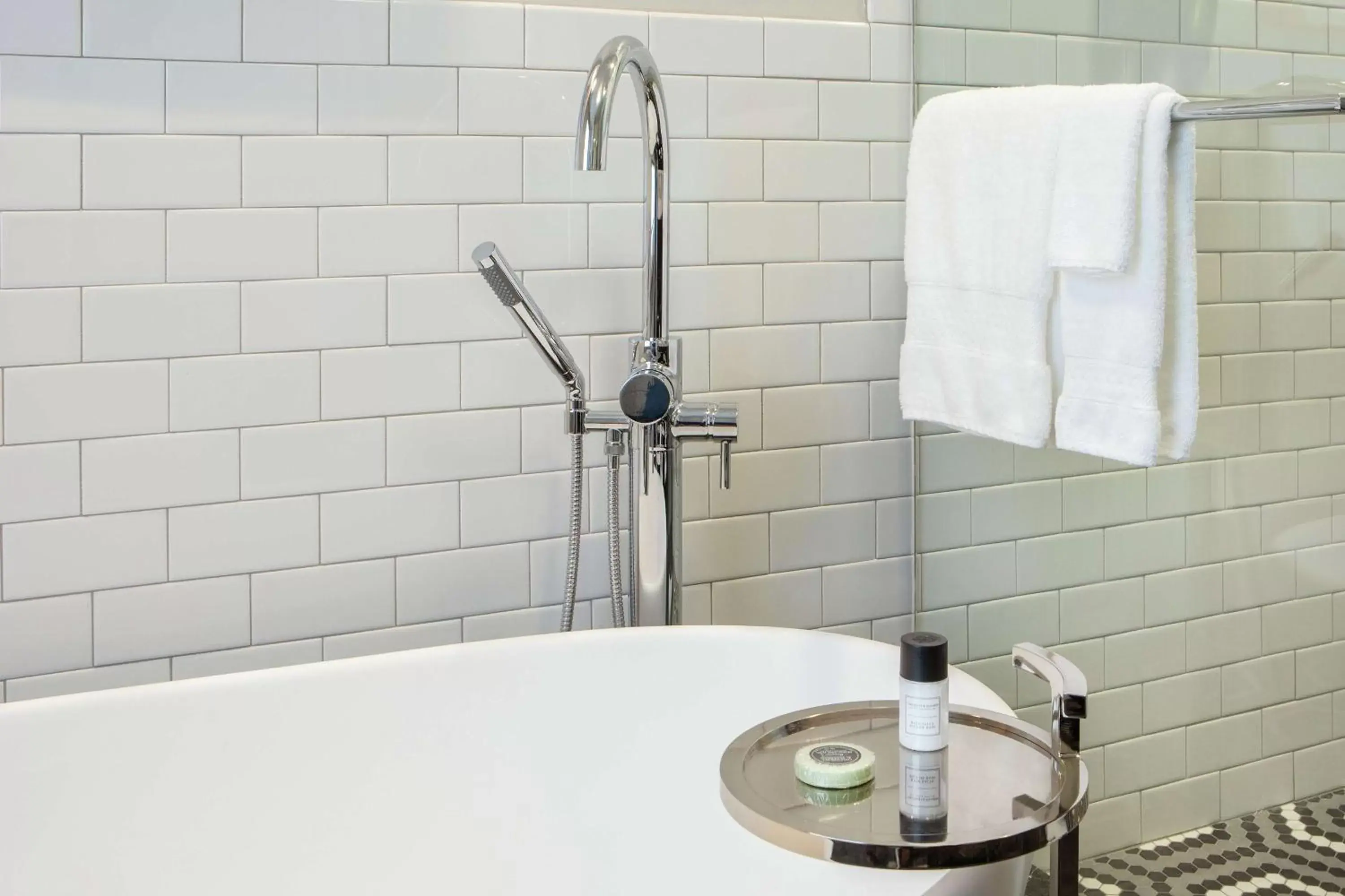 Bathroom in The Virginian Lynchburg, Curio Collection By Hilton Bathroom in The Virginian Lynchburg, Curio Collection By Hilton