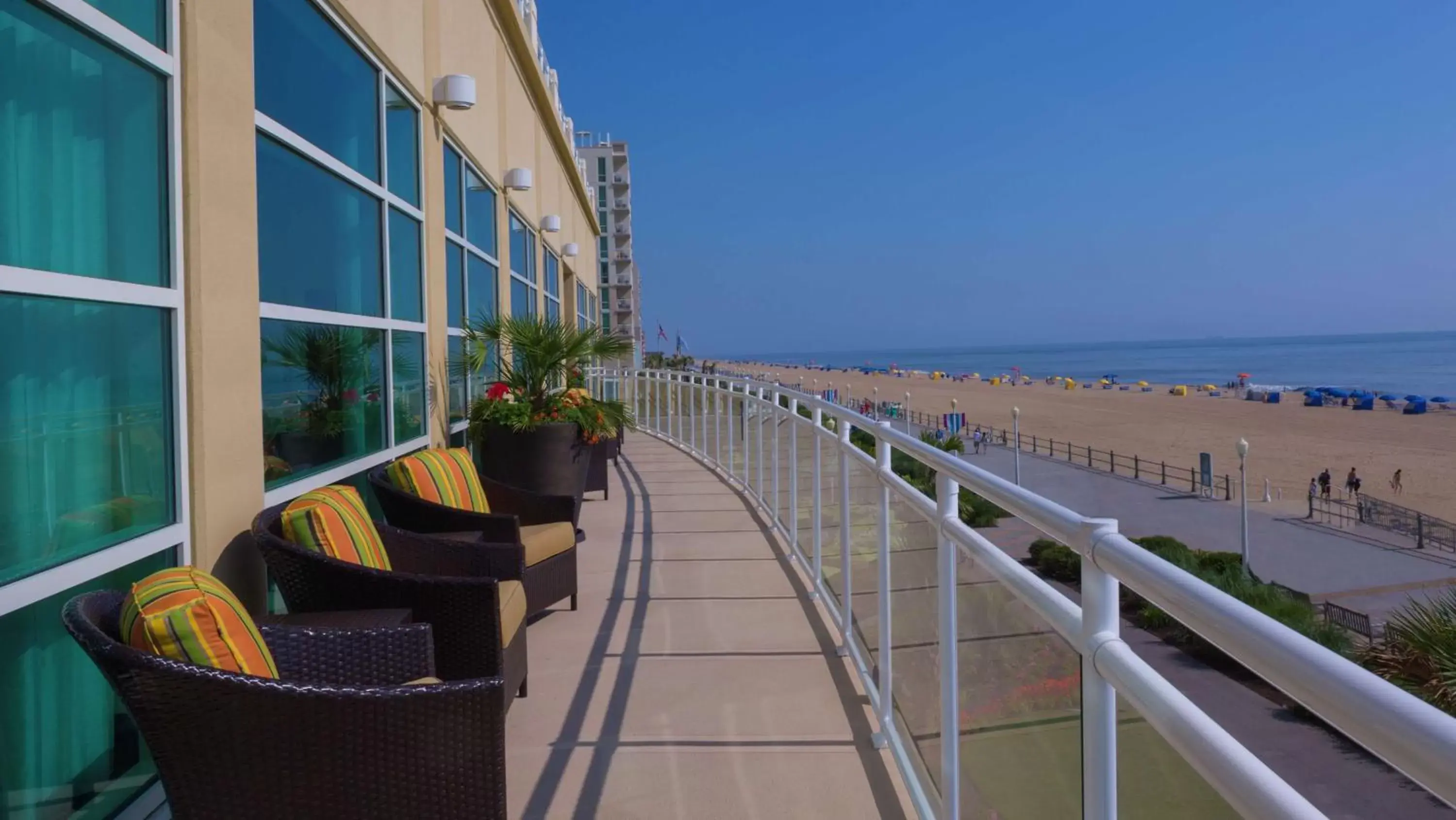 Property building, Balcony/Terrace in Hilton Garden Inn Virginia Beach Oceanfront