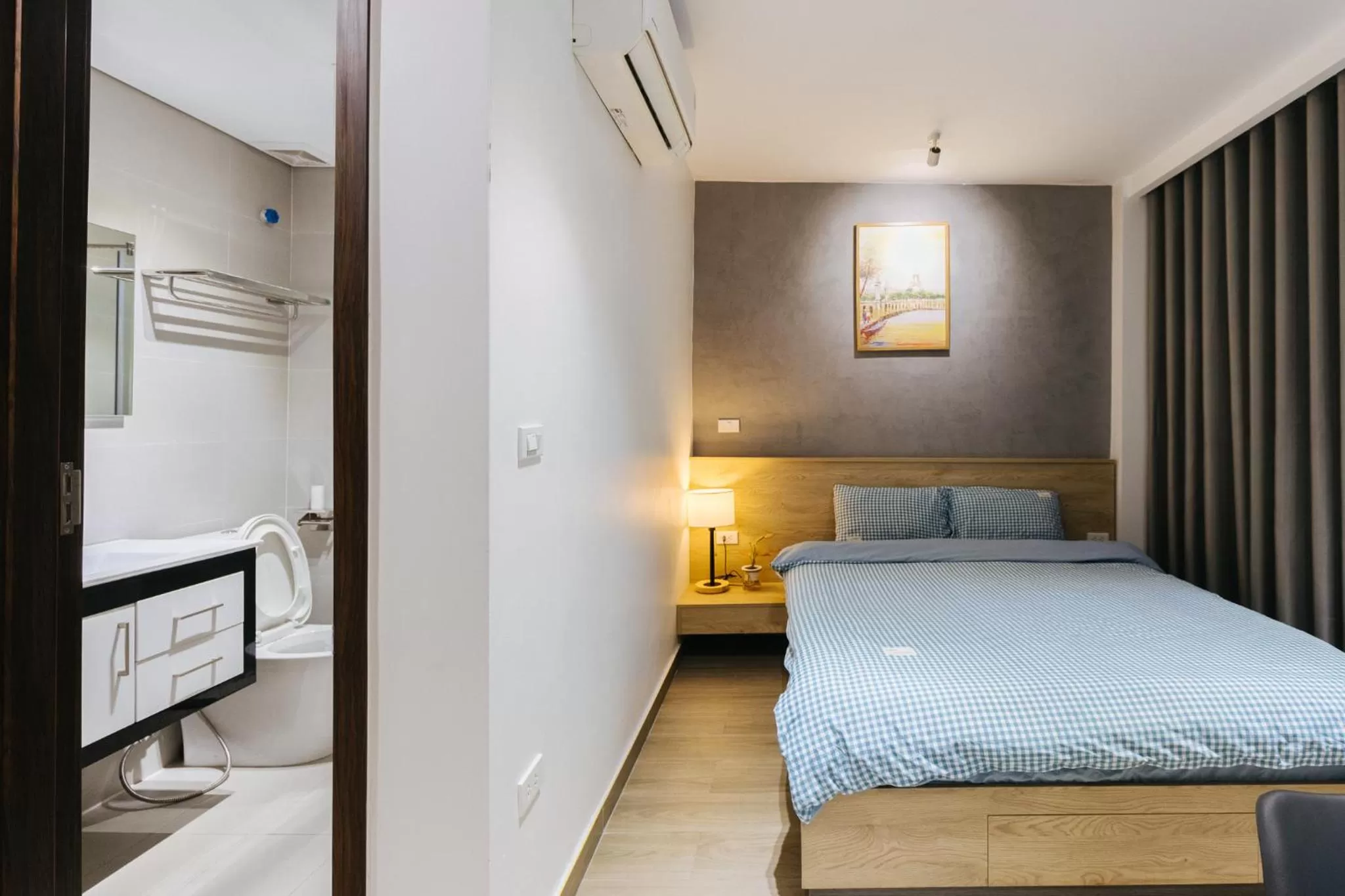 Bed in LUCK APART 8 - Hanoi Westlake Balcony Studio