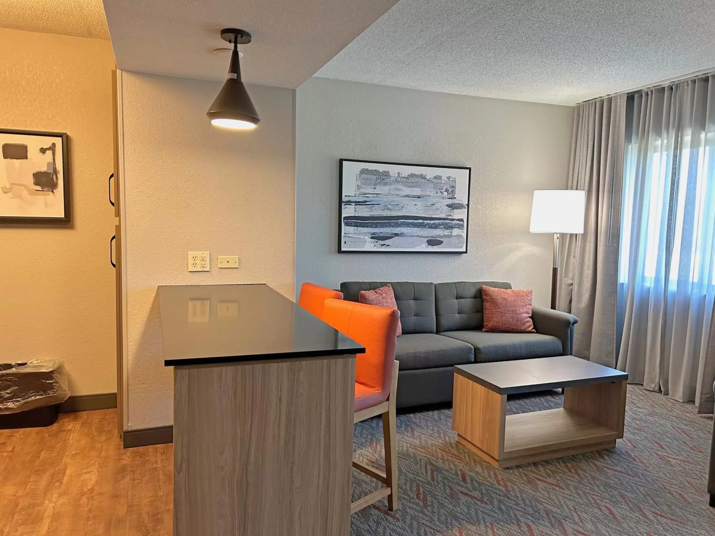 Living room, Seating Area in Candlewood Suites Indianapolis Downtown Medical District, an IHG Hotel