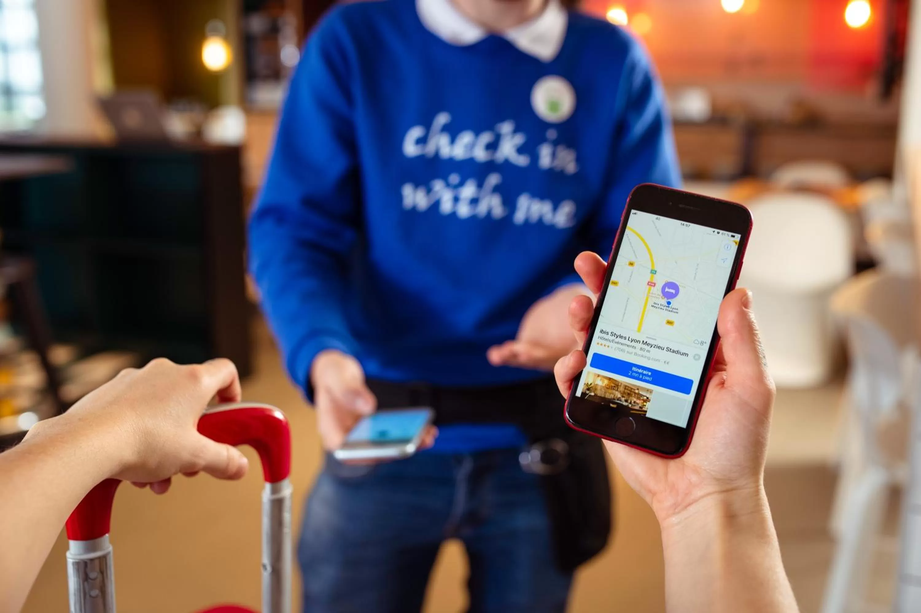 Lobby or reception in ibis Styles Lyon Meyzieu Arena Stadium