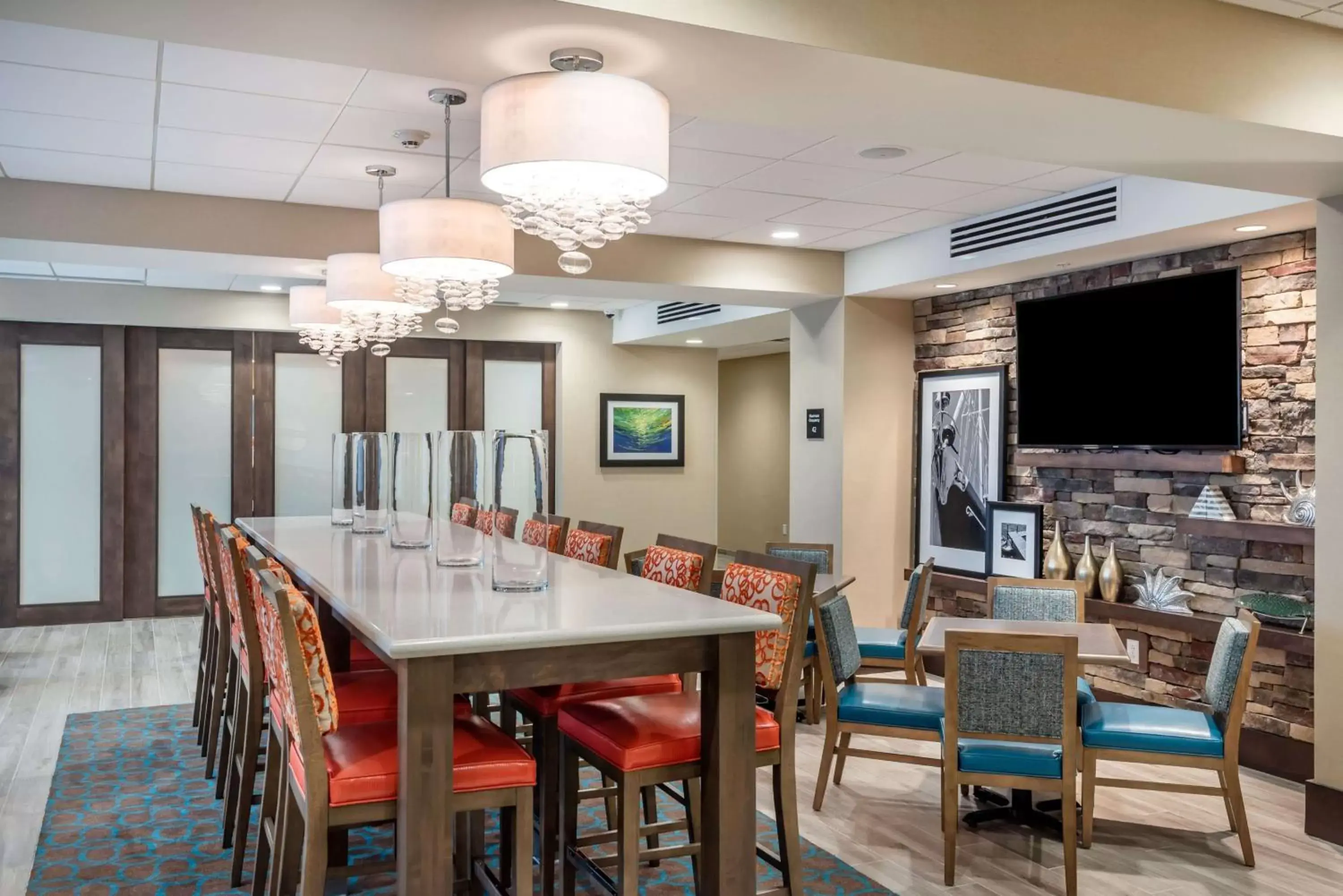 Dining area, Restaurant/Places to Eat in Hampton Inn Baltimore Bayview Campus