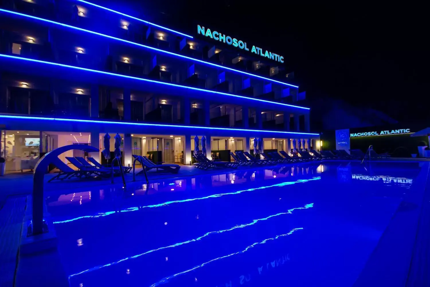 Night, Swimming Pool in IG Nachosol Atlantic & Yaizasol by Servatur - Adults Only