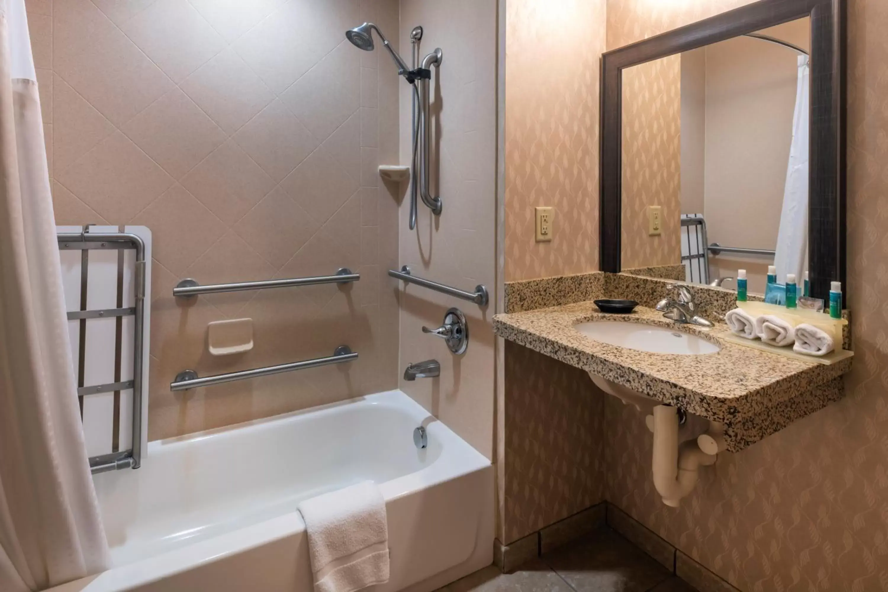 Shower, Bathroom in Holiday Inn Express Hays, an IHG Hotel