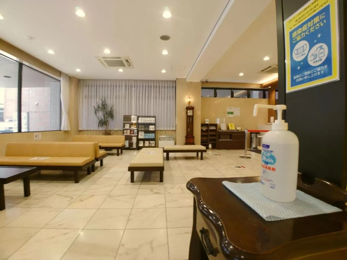 Lobby or reception in Sky Heart Hotel Hakata