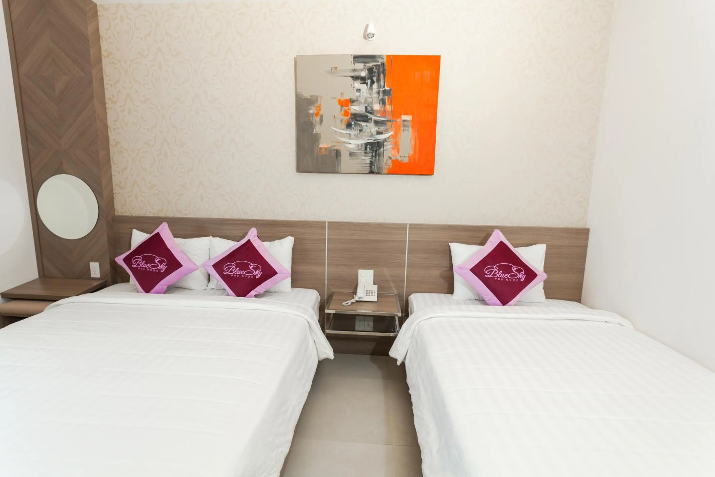 Bedroom, Bed in Blue Sky Phu Quoc Hotel